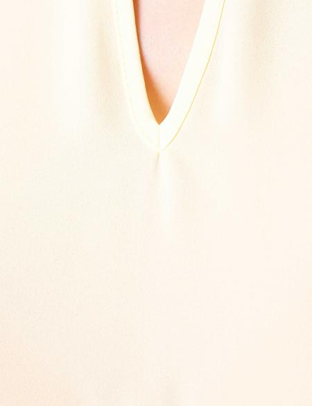 Sarı Kolsuz Bluz - 50204431003