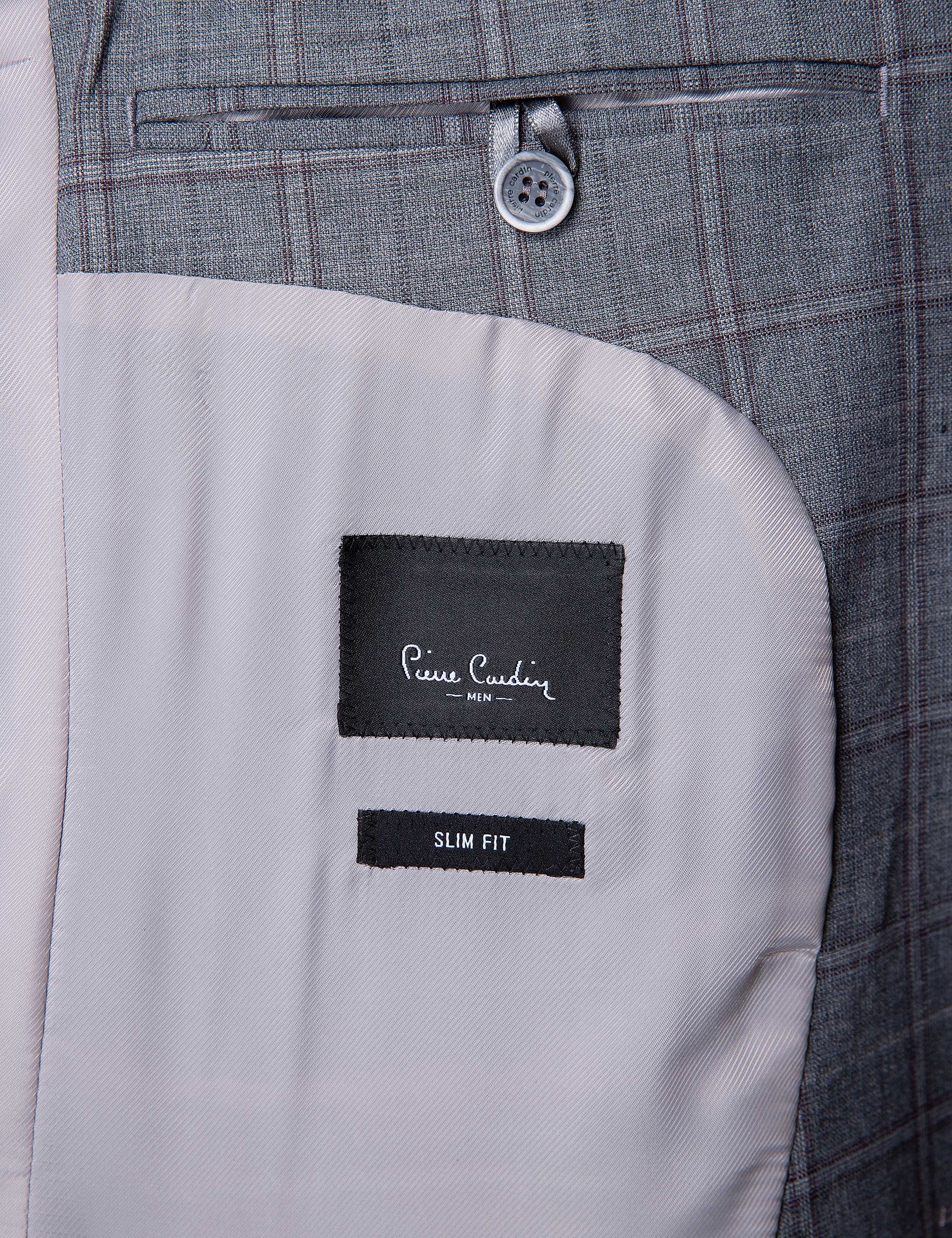 Gri Slim Fit Takım Elbise - Image 5