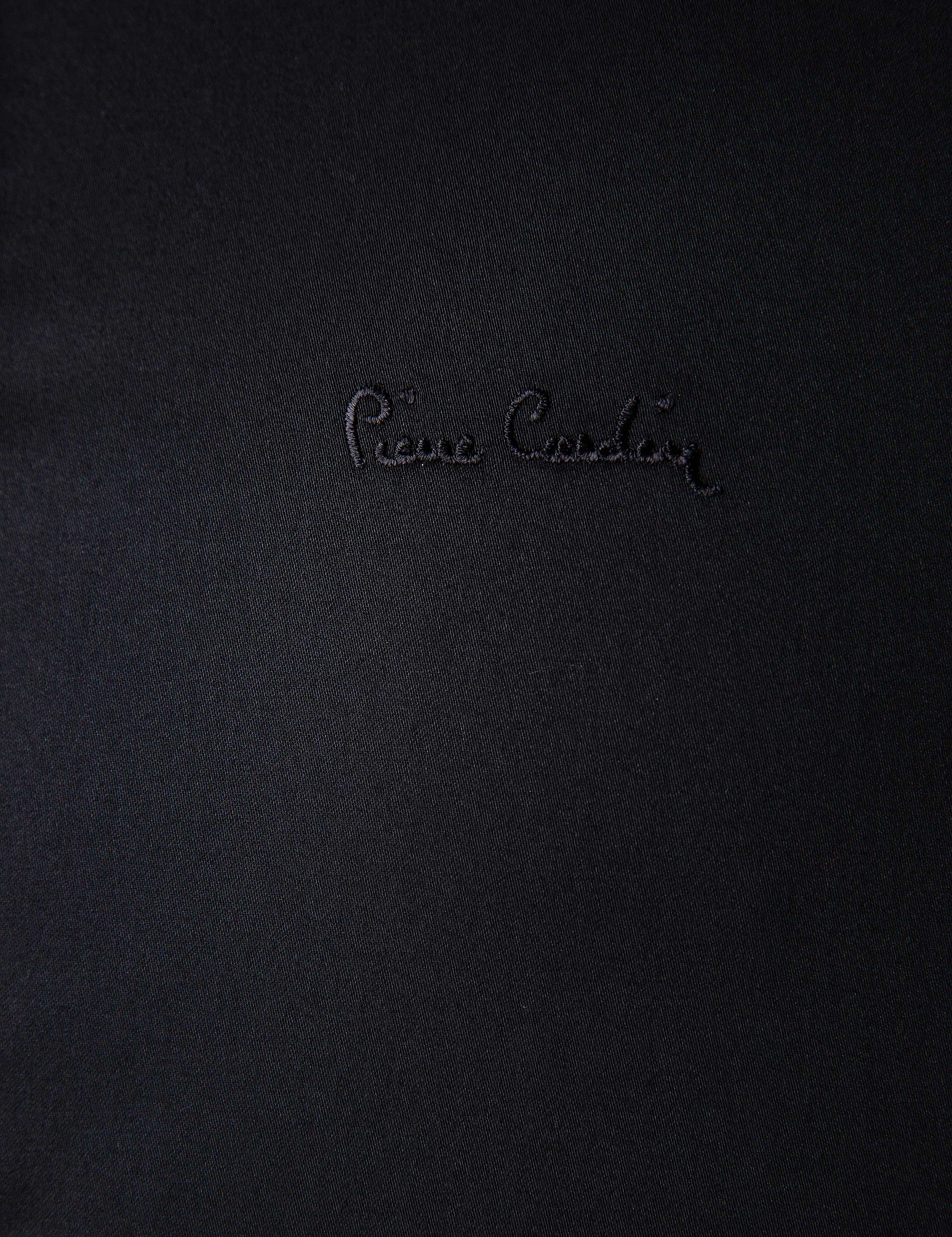 Siyah Slim Fit Basic Gömlek - Image 5