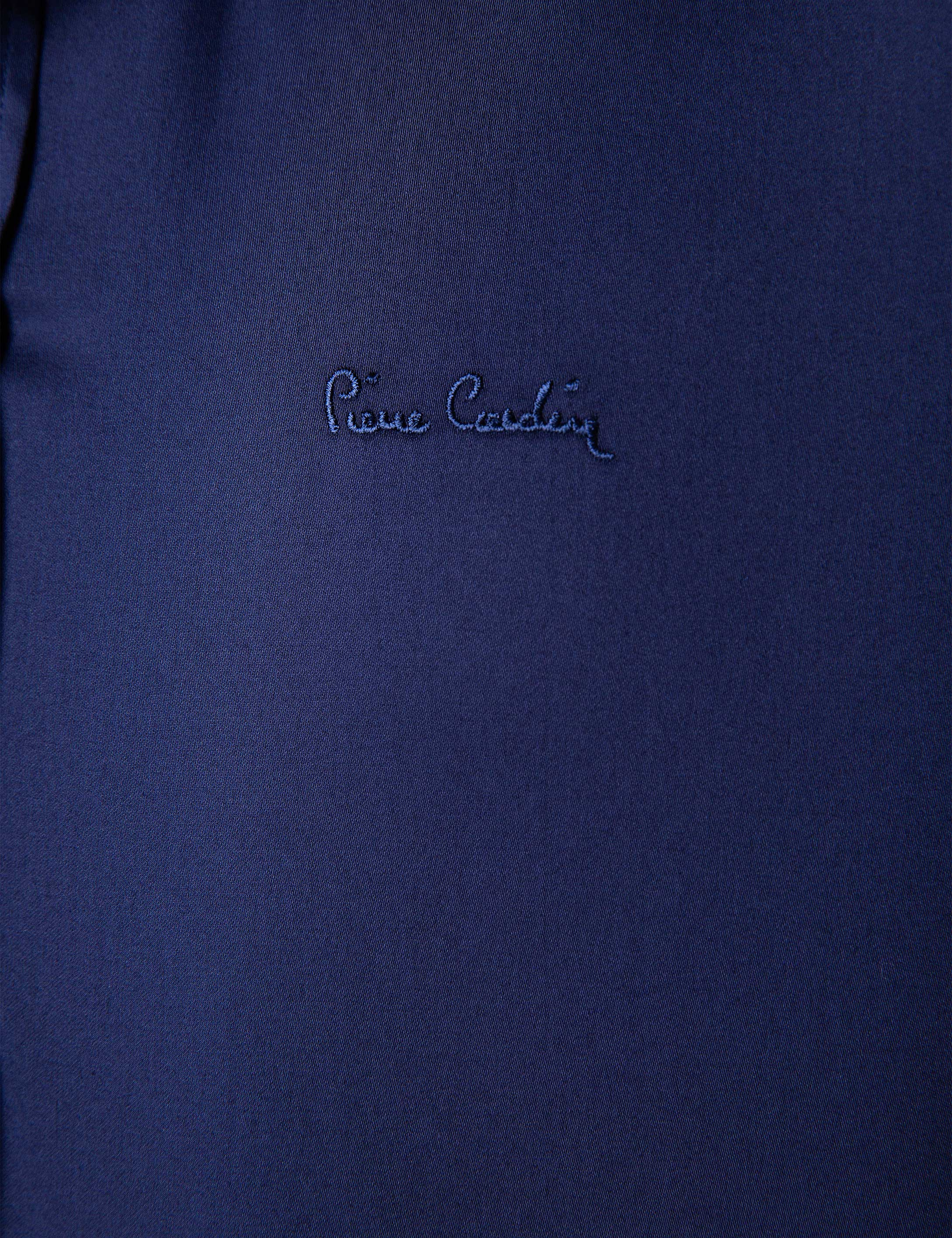 Lacivert Slim Fit Basic Gömlek - Image 5