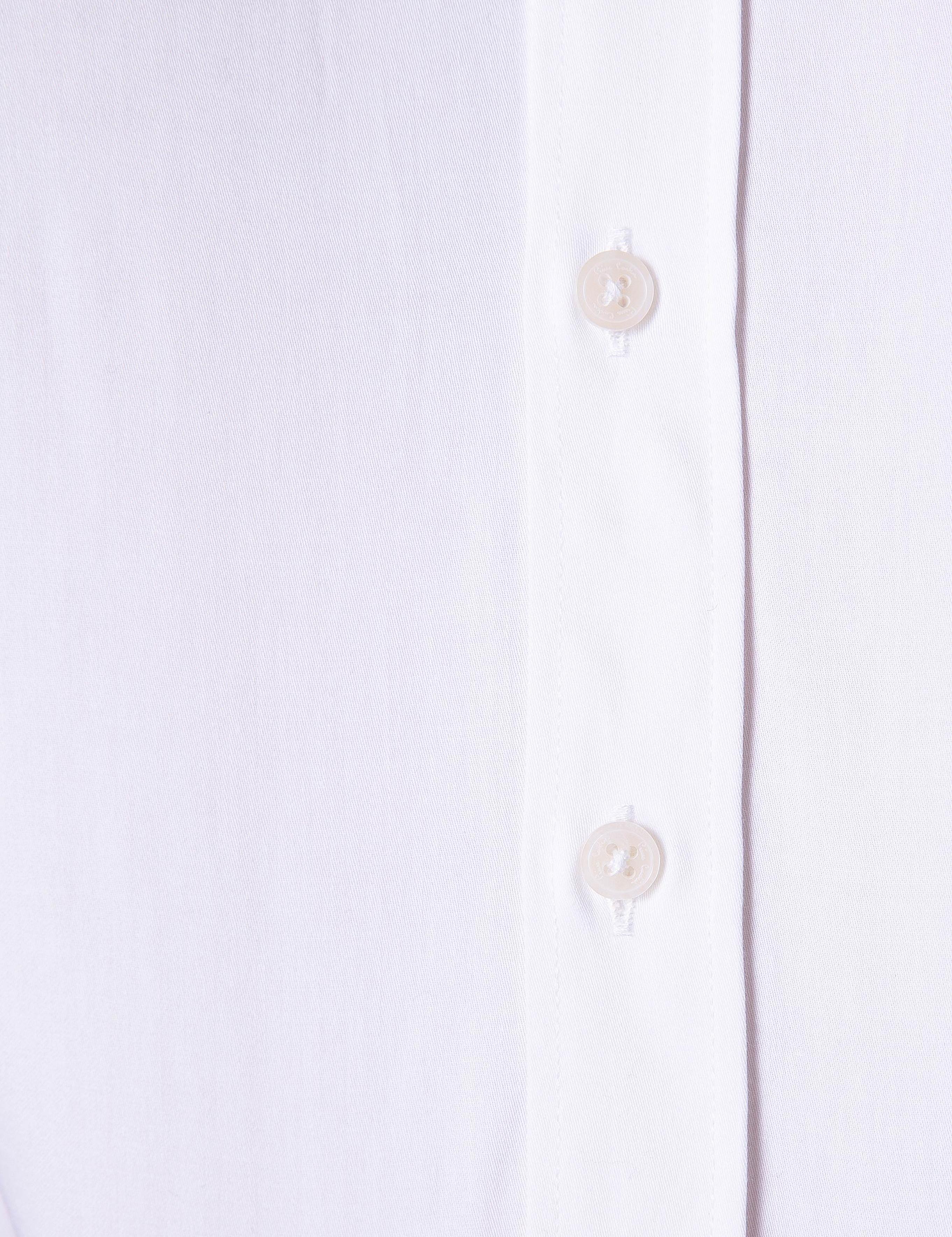 Beyaz Regular Fit Kısa Kollu Gömlek