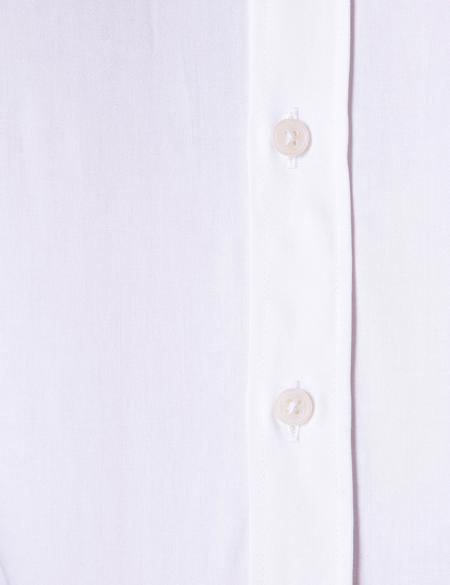 Beyaz Regular Fit Kısa Kollu Gömlek - 50204567014