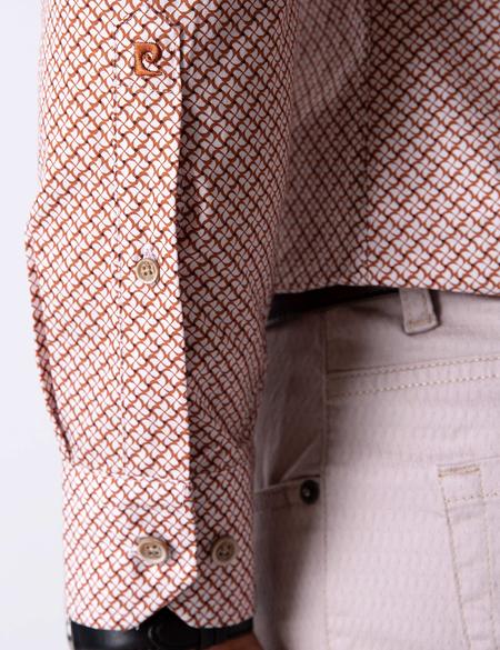 Turuncu Slim Fit Uzun Kollu Gömlek - 50204569010