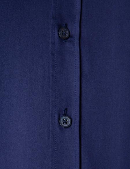Lacivert Regular Fit Uzun Kollu Basic Gömlek - 50204592043