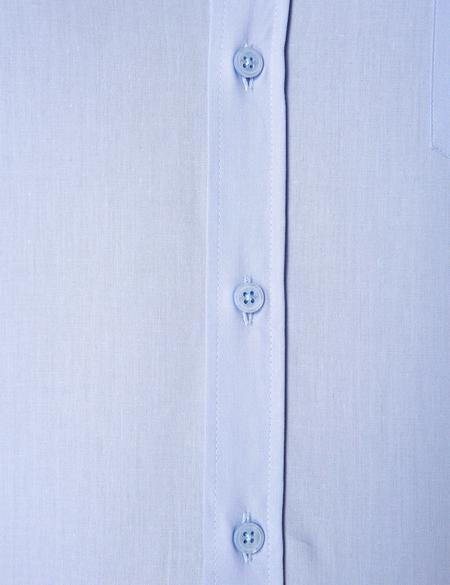 Açık Mavi Regular Fit Uzun Kollu Basic Gömlek - 50204594001