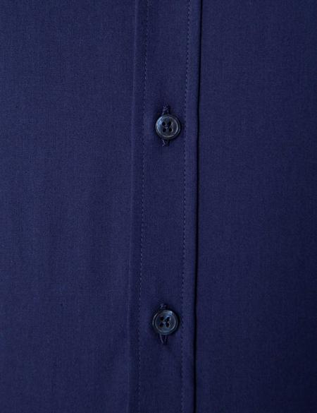 Lacivert Regular Fit Uzun Kollu Basic Gömlek - 50204594037