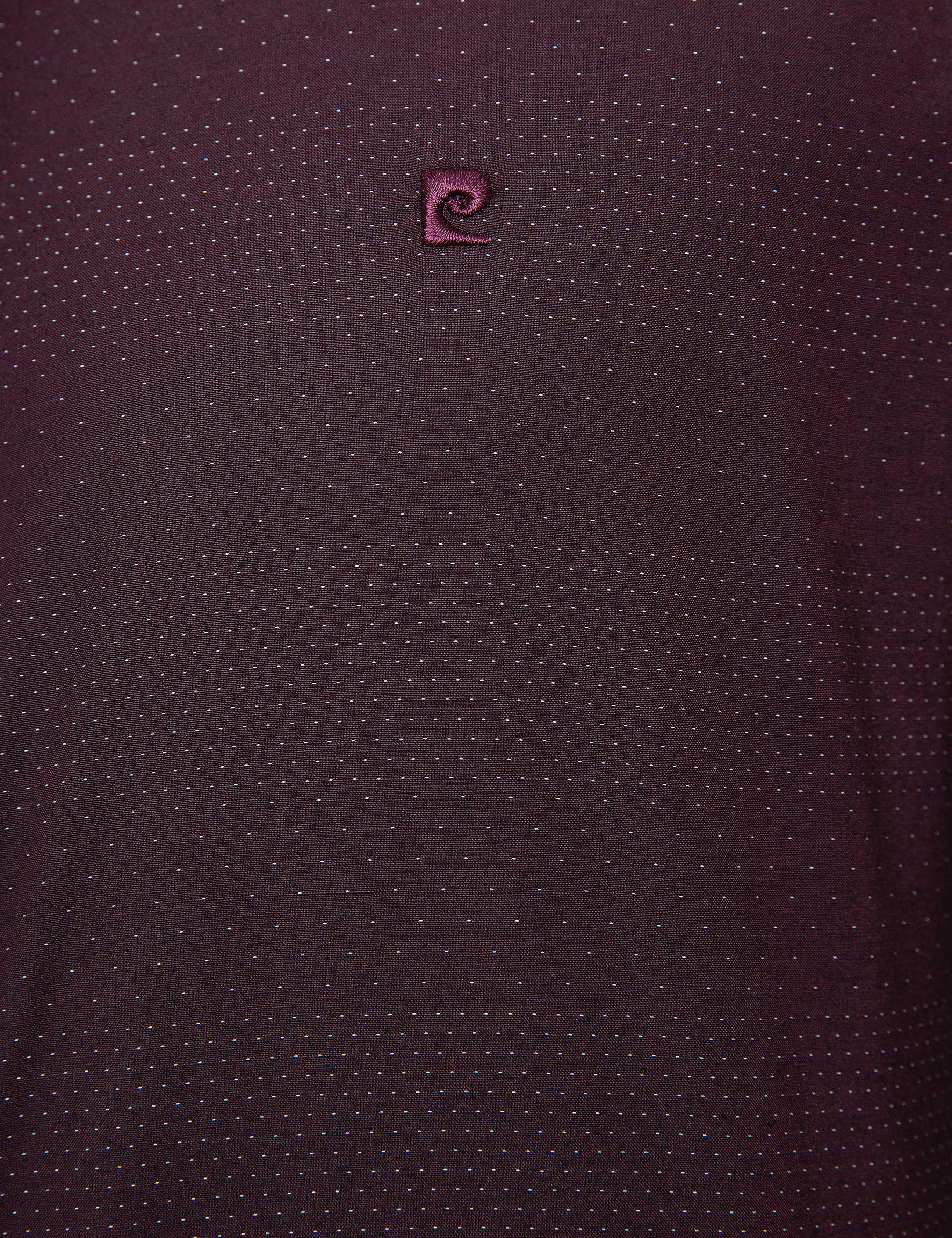 Bordo Slim Fit Gömlek