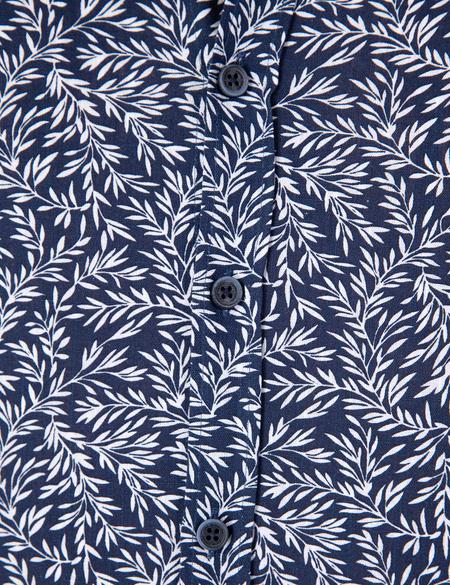 Koyu Mavi Slim Fit Gömlek - 50204619005