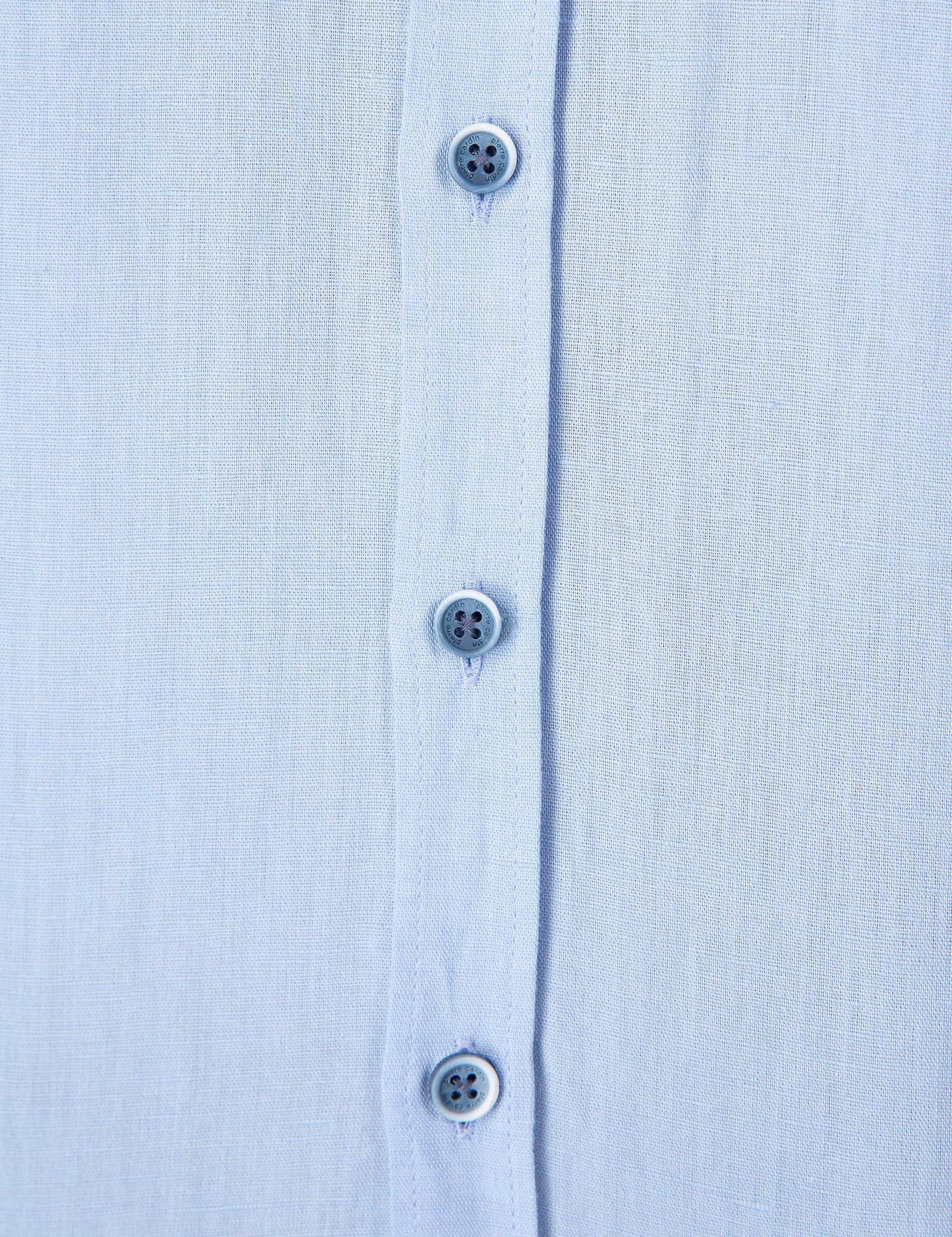 Açık Mavi Slim Fit Kısa Kollu Gömlek