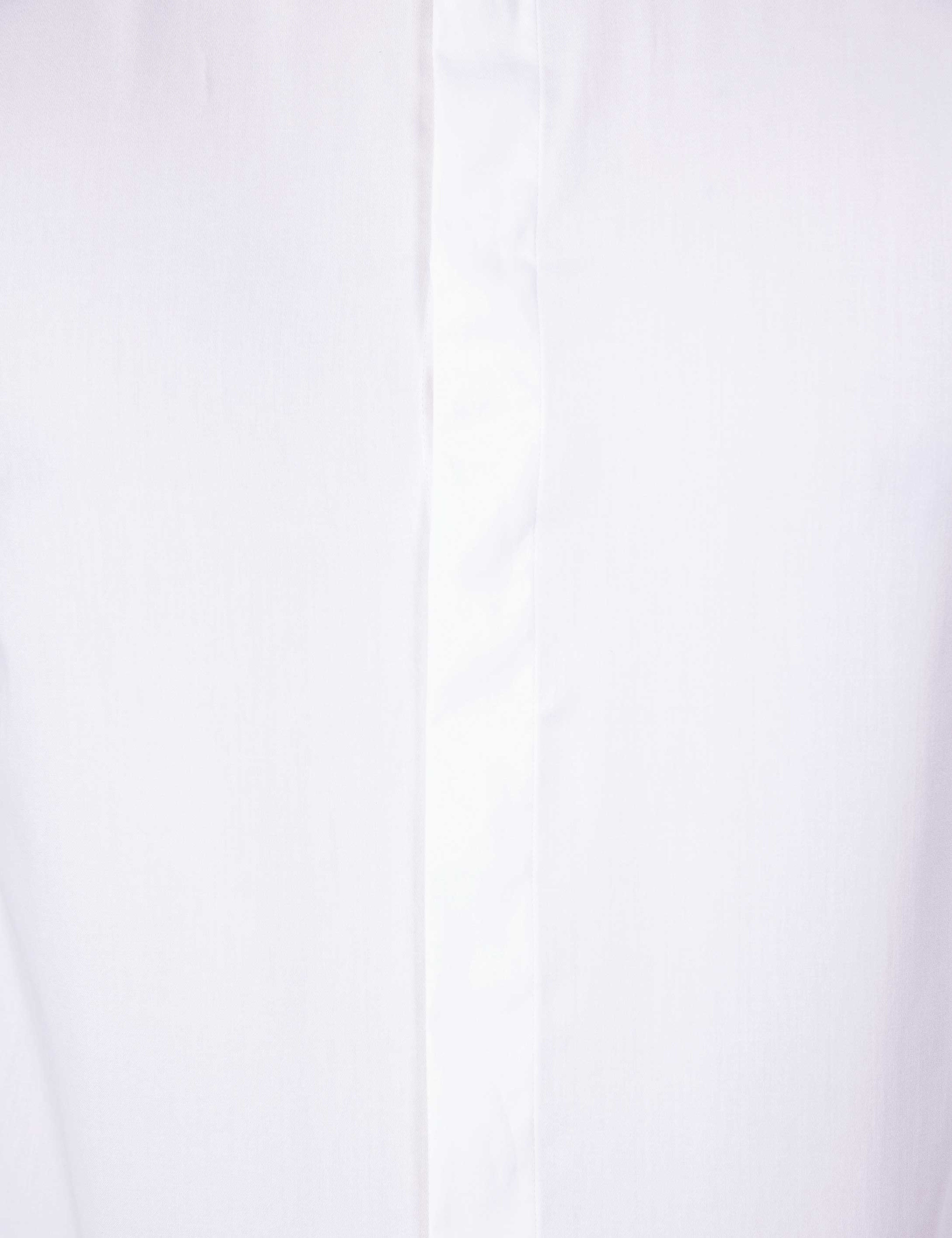 Beyaz Slim Fit Smokin Gömlek - Image 5