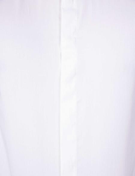 Beyaz Slim Fit Smokin Gömlek - 50204629006