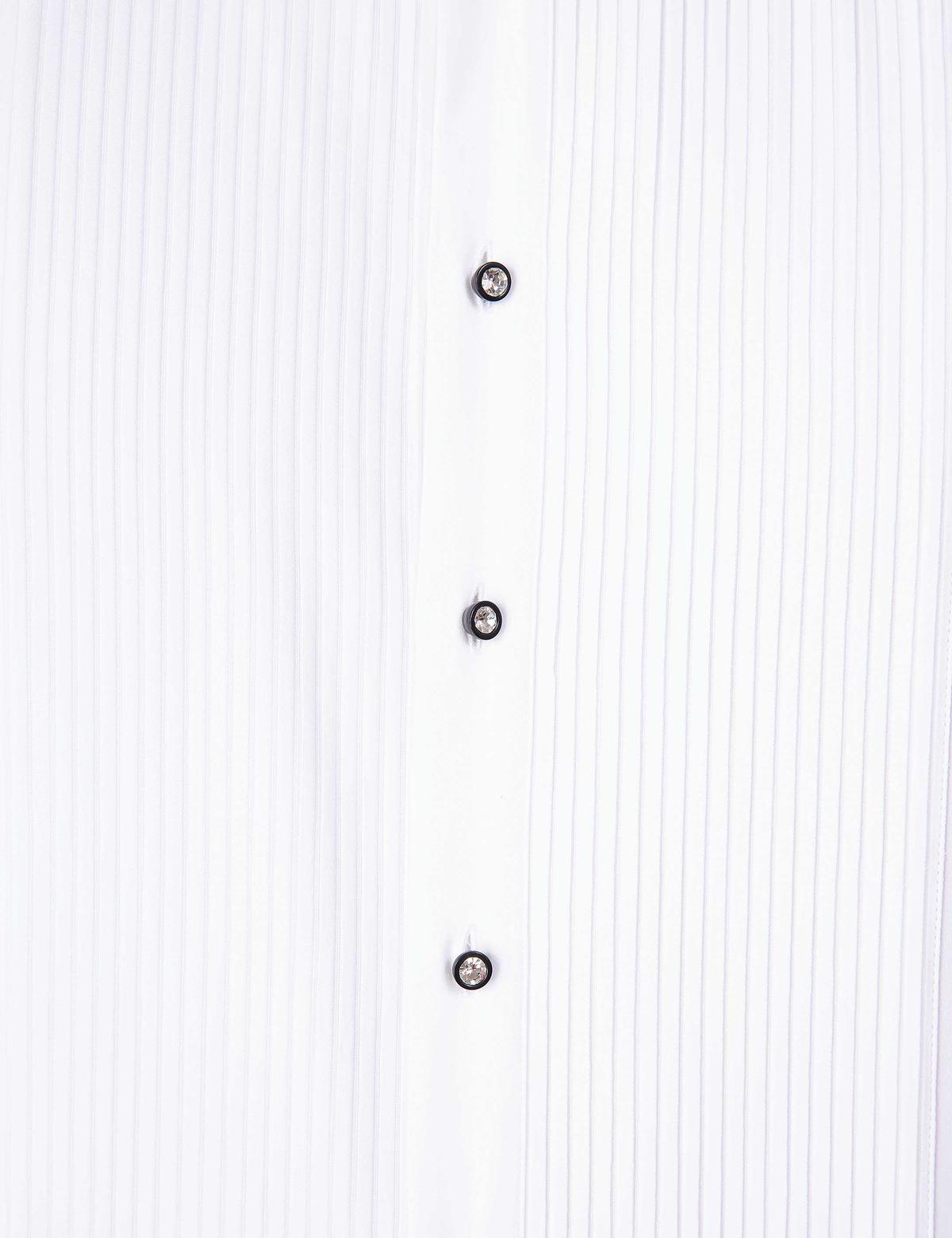 Beyaz Slim Fit Smokin Gömlek - 50204643008