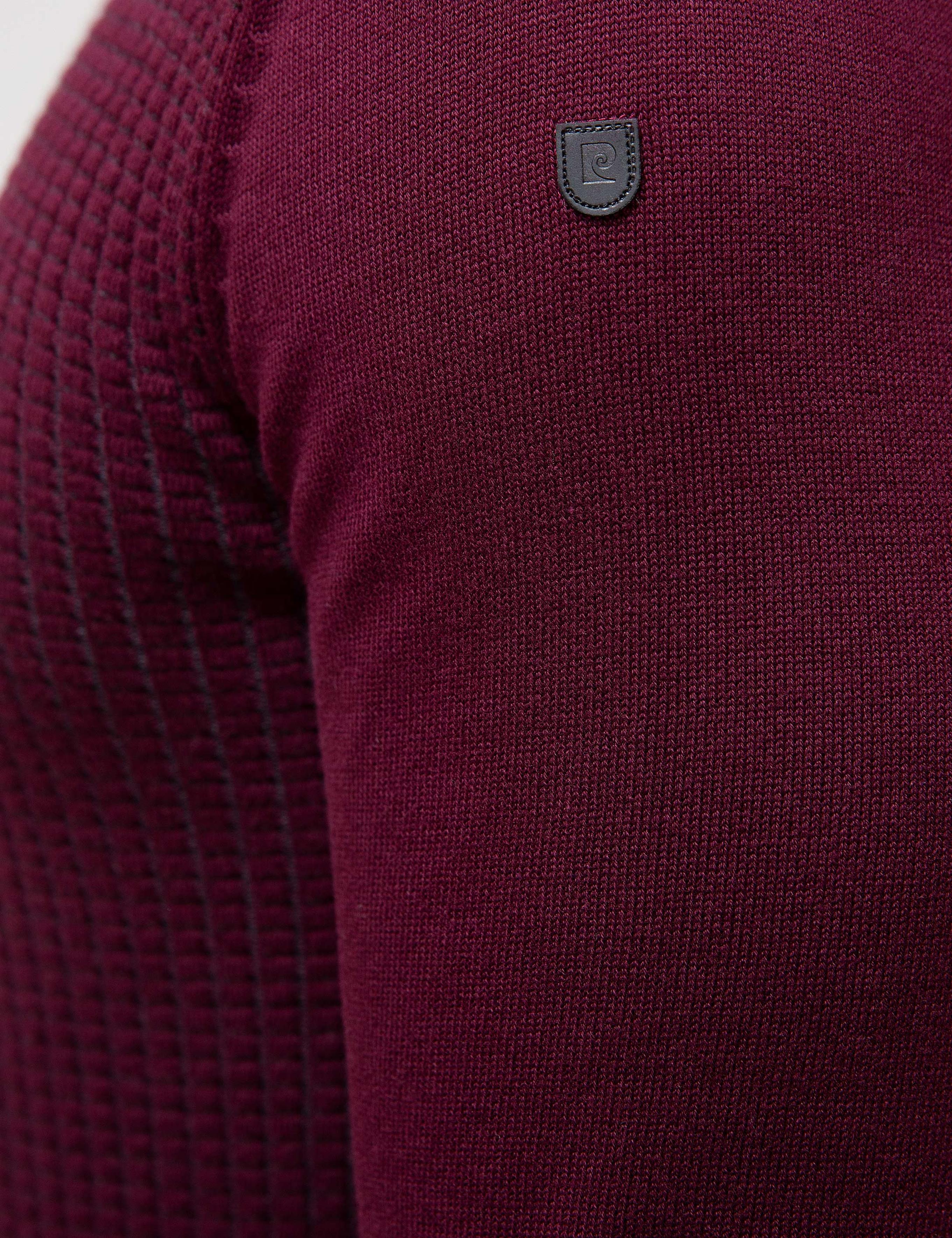 Bordo Slim Fit Triko Kazak