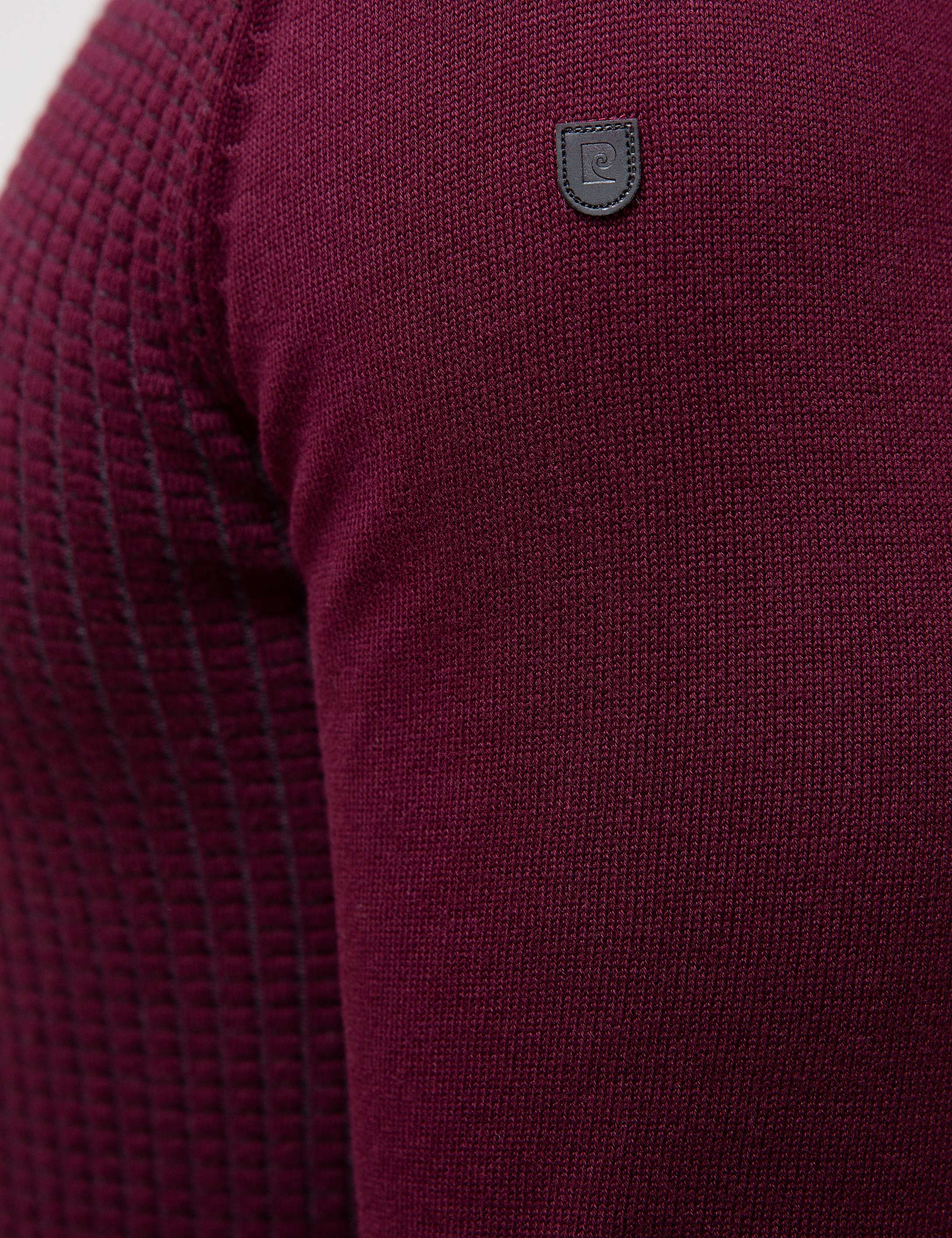Bordo Slim Fit Triko Kazak - Image 5