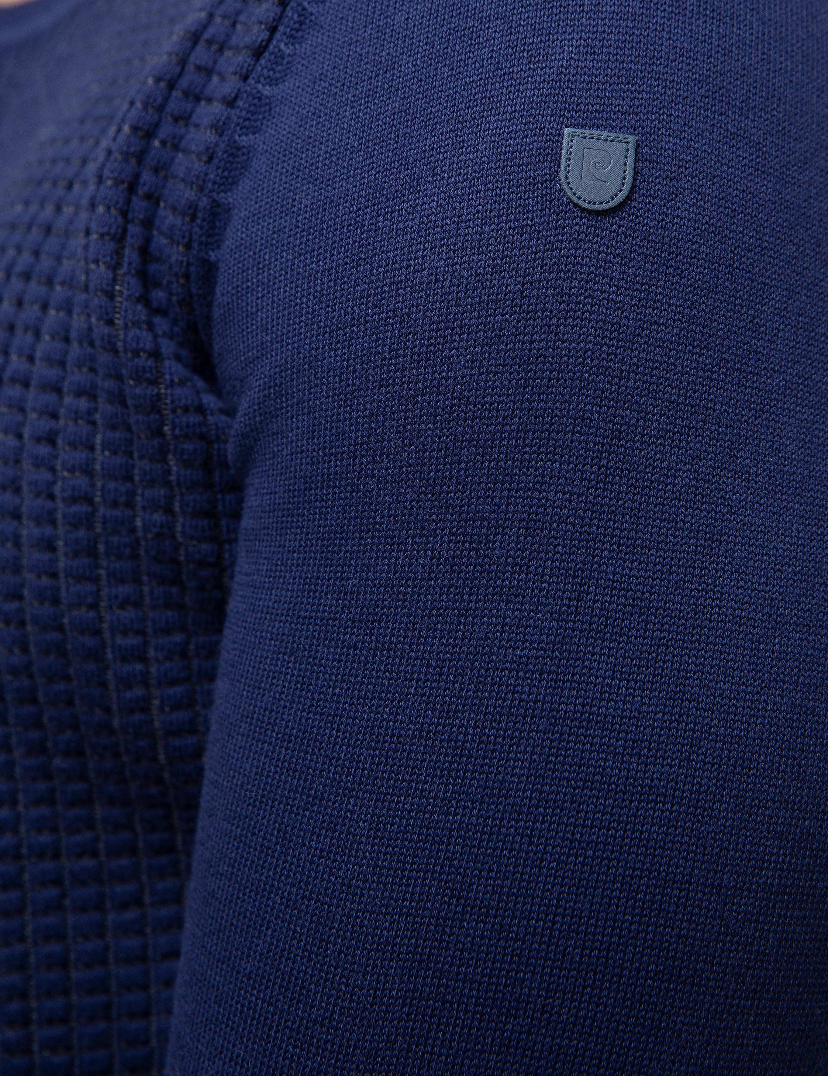 Lacivert Slim Fit Triko Kazak