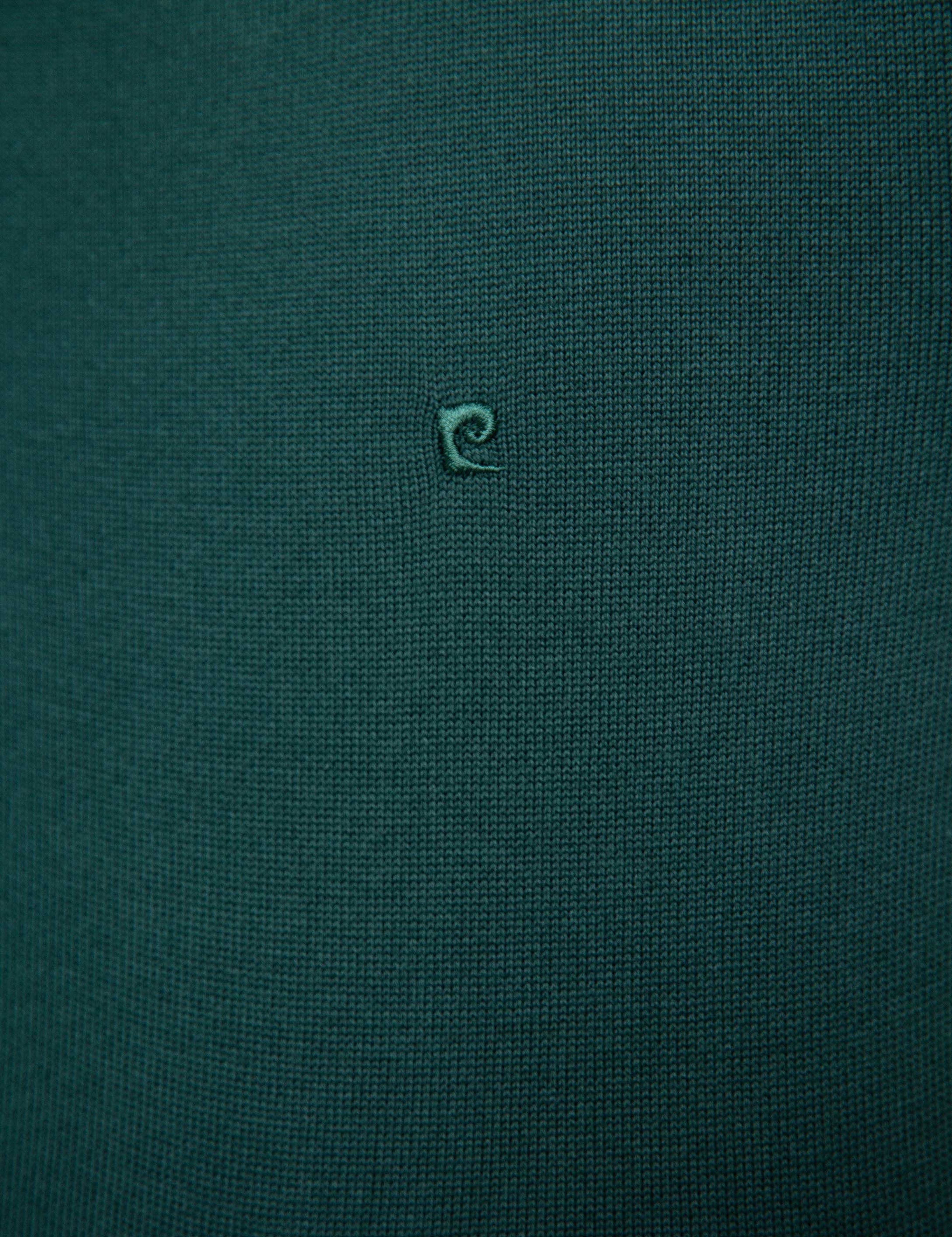 Yeşil Slim Fit Basic Triko Kazak - Image 5
