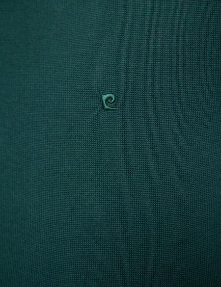 Yeşil Slim Fit Basic Triko Kazak - 50205304035