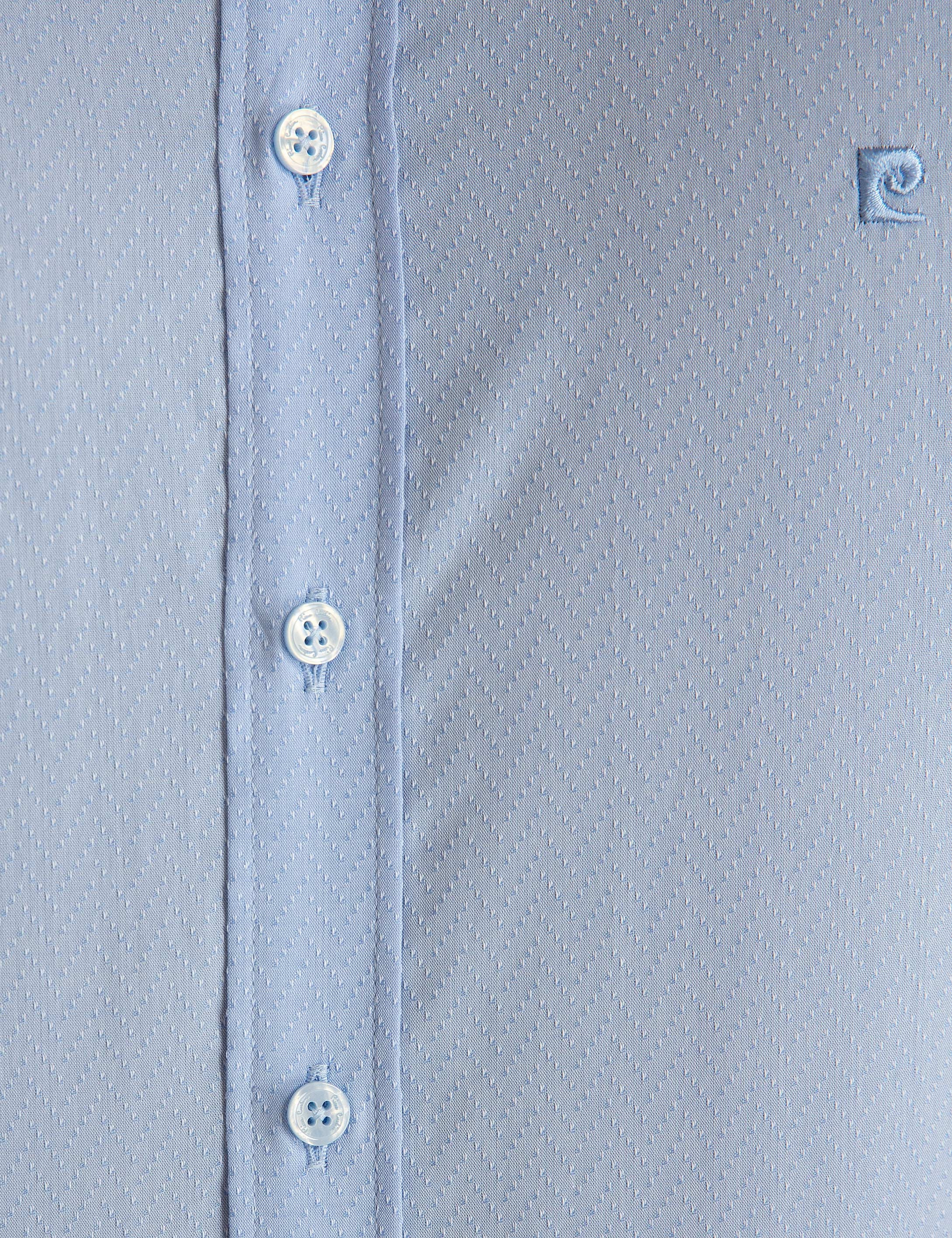 Açık Mavi Slim Fit Gömlek - Image 5