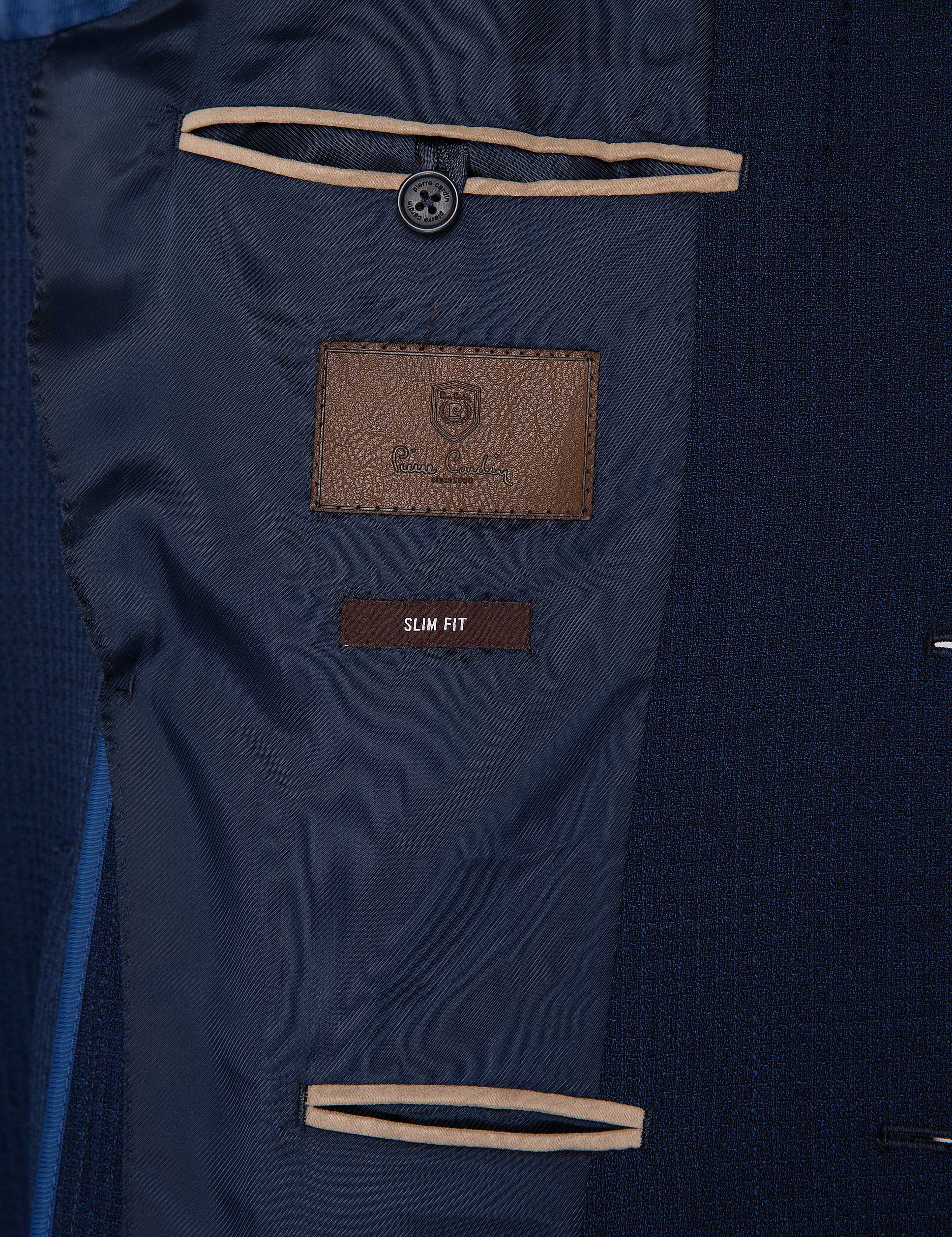 Lacivert Slim Fit Ceket - Image 5