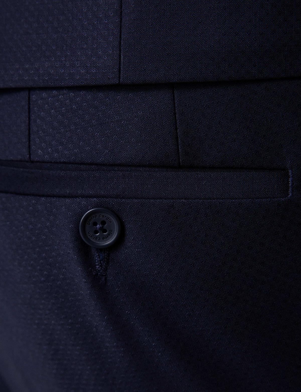 Lacivert Ekstra Slim Fit Yelekli Takım Elbise - 50205404053