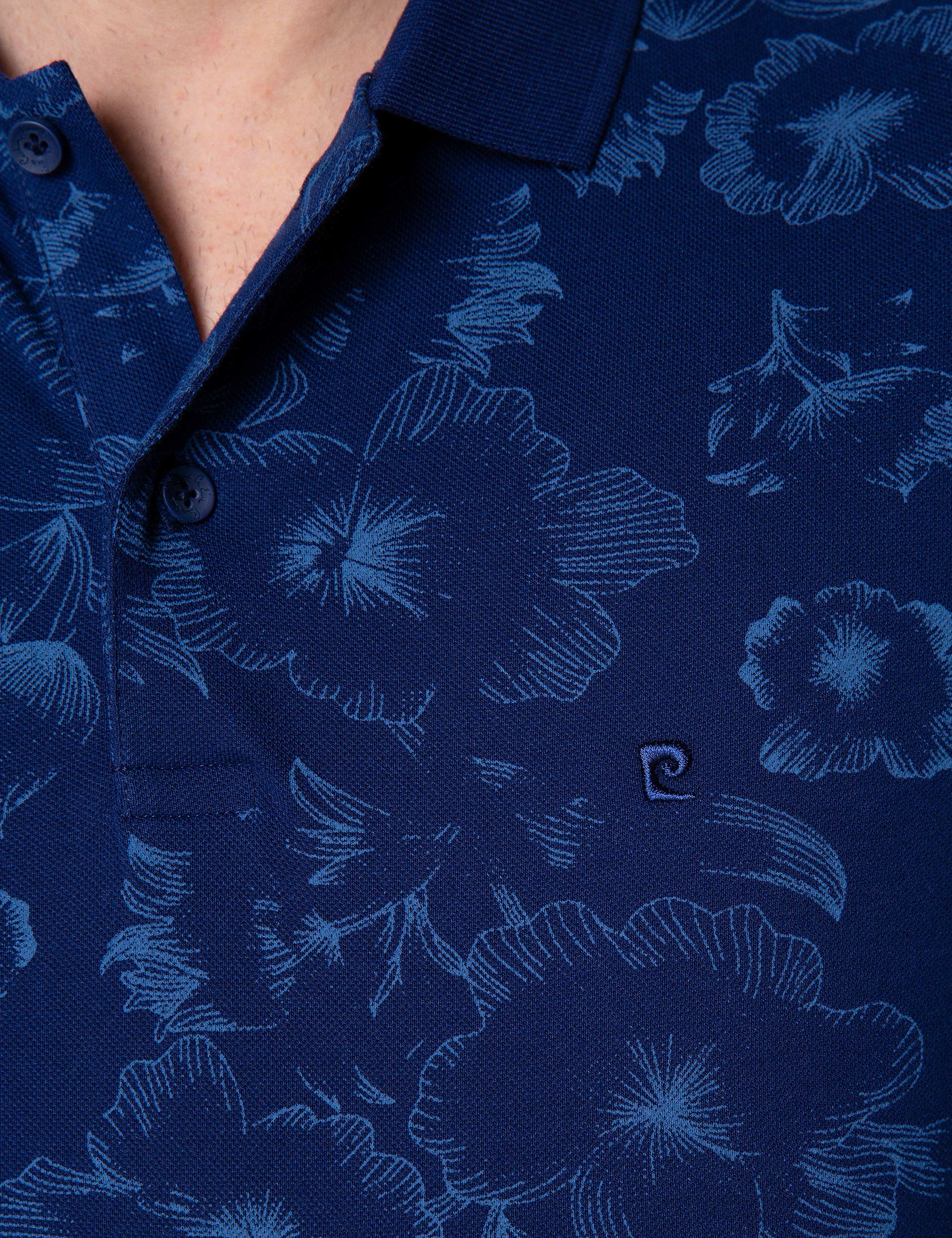 Lacivert Slim Fit Polo Yaka T-Shirt - Image 5