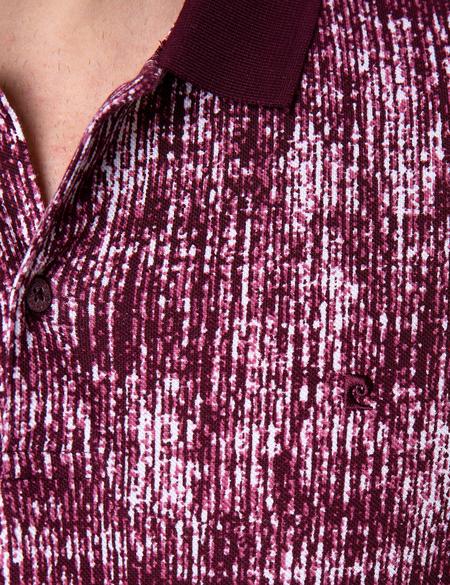 Bordo Slim Fit Tişört - 50205619014