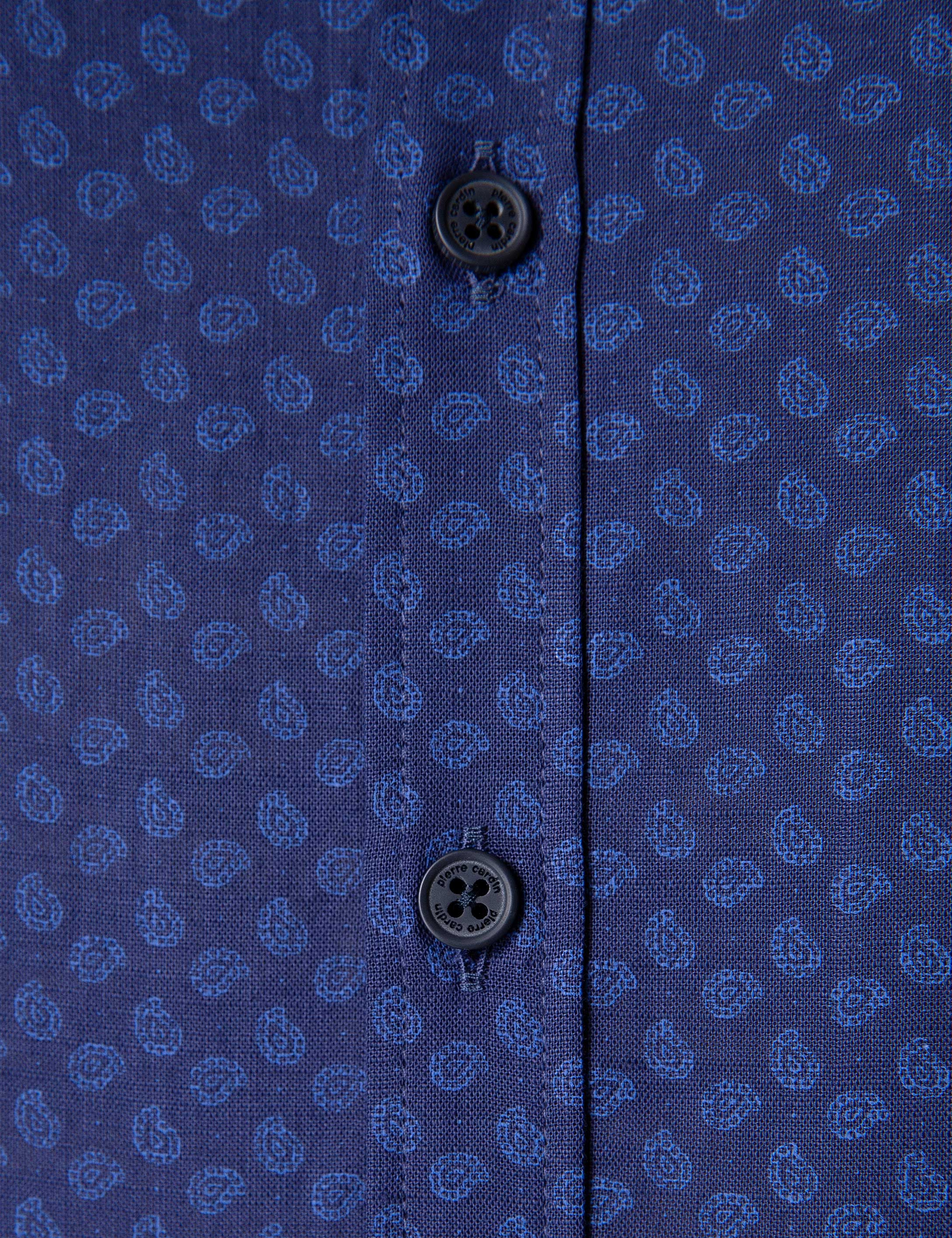 Lacivert Slim Fit Kısa Kollu Gömlek - Image 5