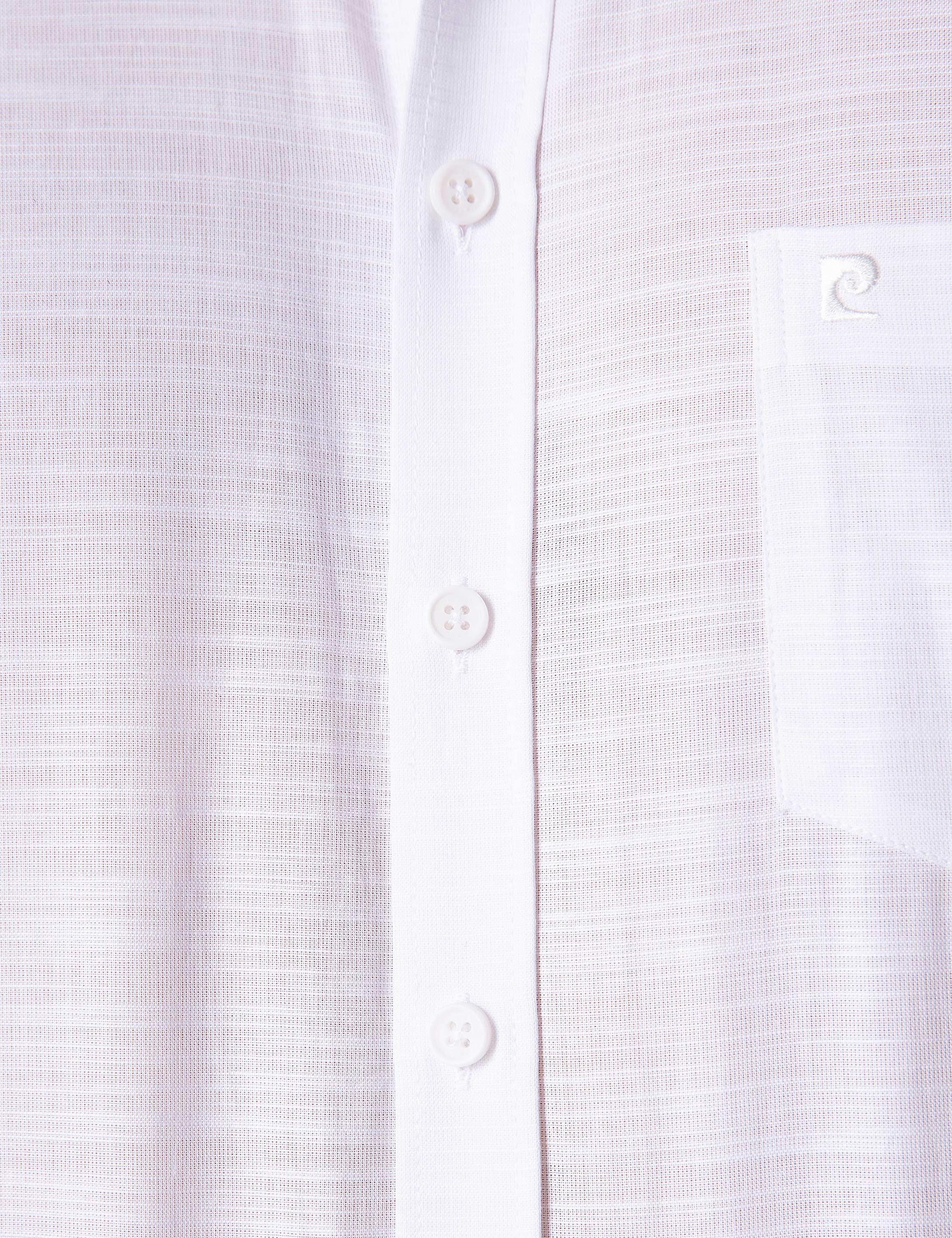 Beyaz Regular Fit Kısa Kollu Gömlek