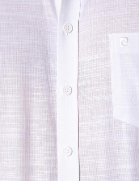 Beyaz Regular Fit Kısa Kollu Gömlek - 50205905007