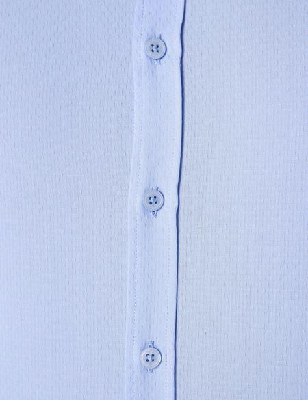 Açık Mavi Slim Fit Uzun Kollu Gömlek - 50206158005