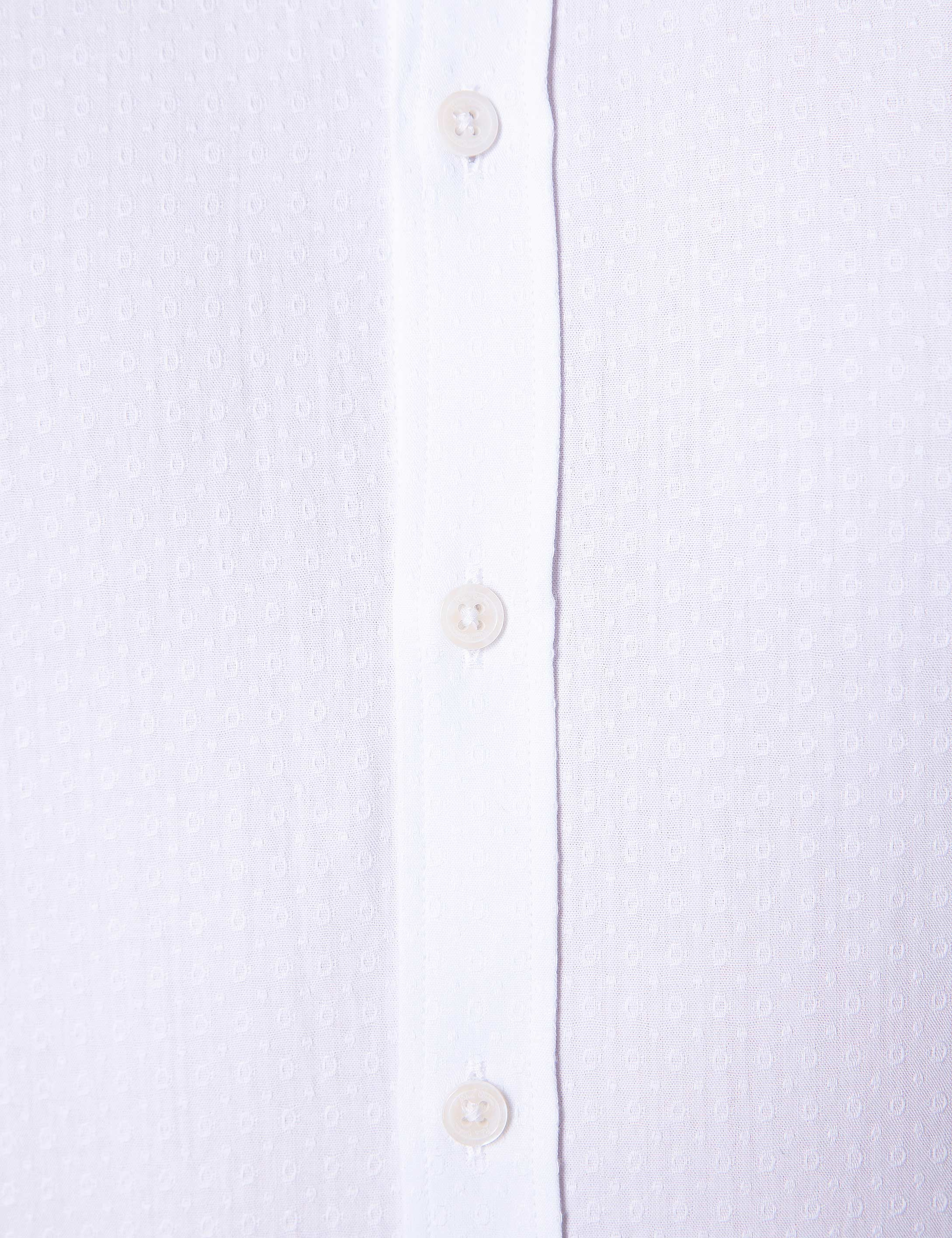 Beyaz Slim Fit Gömlek - Image 5