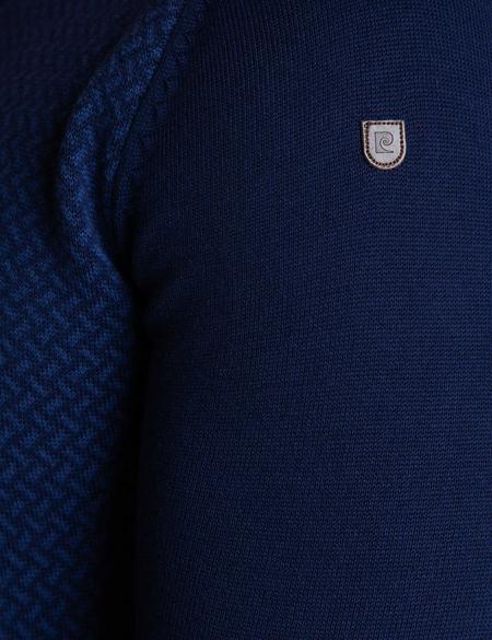 Lacivert Slim Fit Bisiklet Yaka Triko Kazak - 50205187003