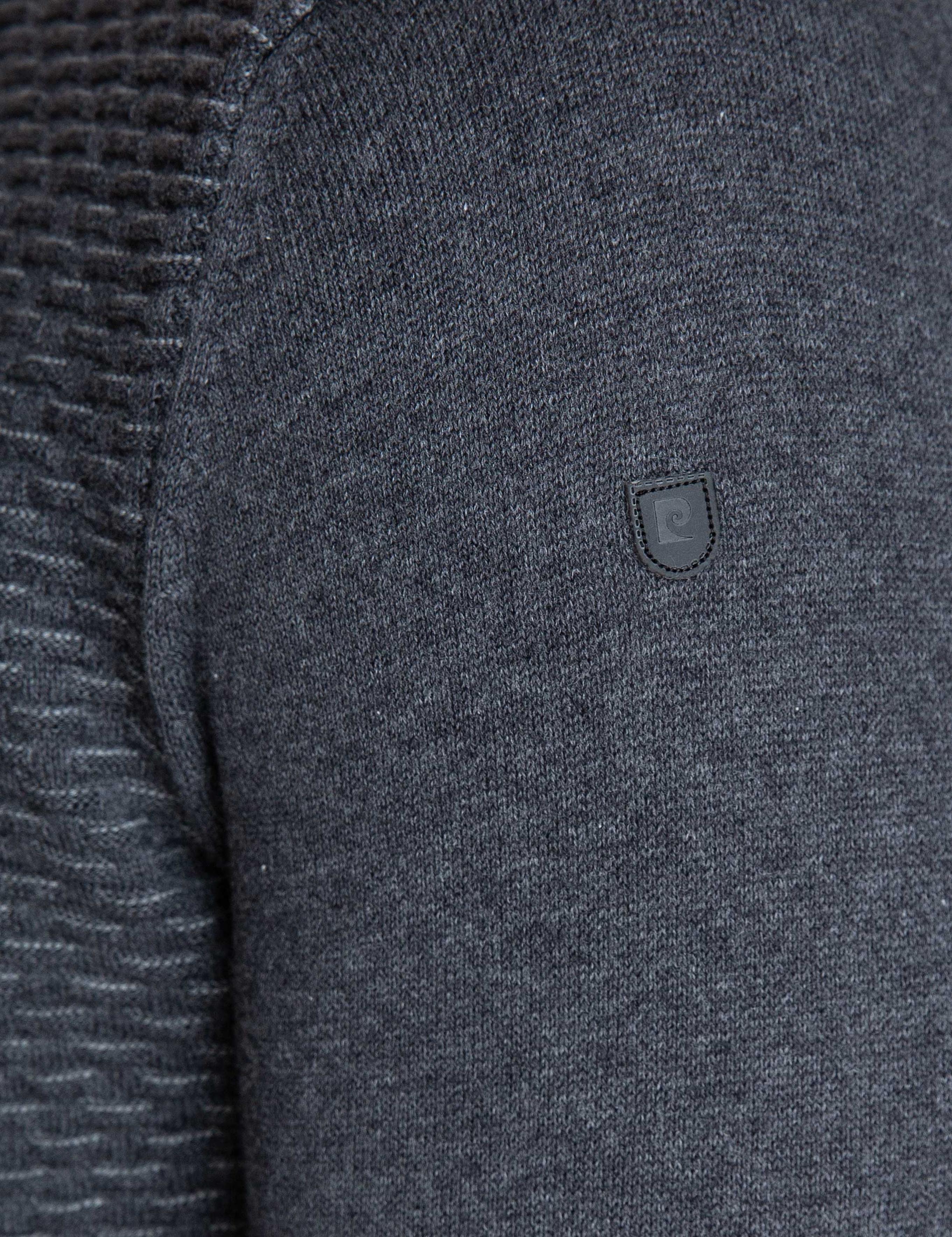 Gri Melanj Slim Fit Triko Kazak