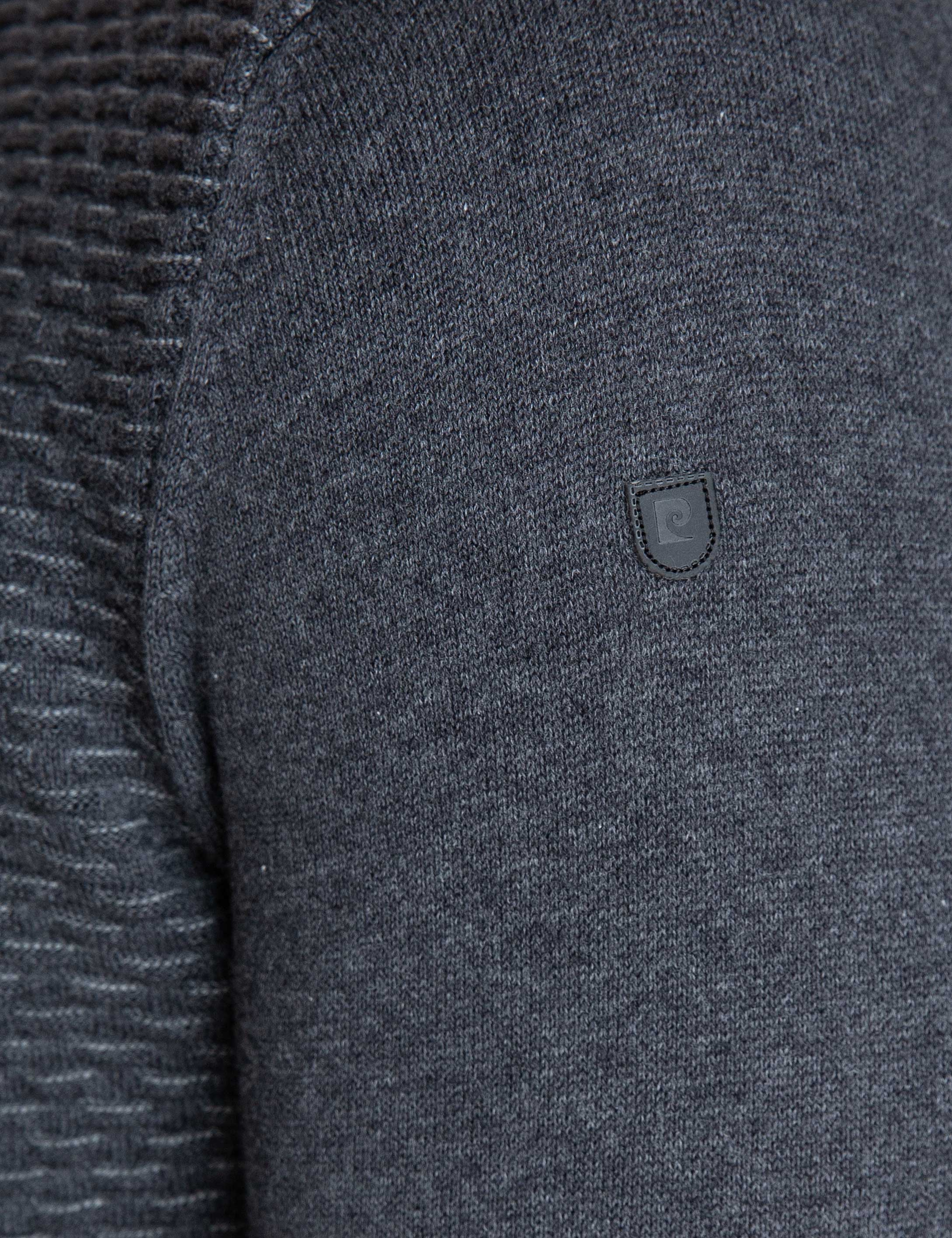 Gri Melanj Slim Fit Triko Kazak - Image 5