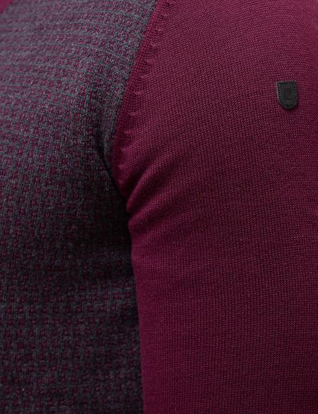 Bordo Slim Fit Triko Kazak - 50205263008