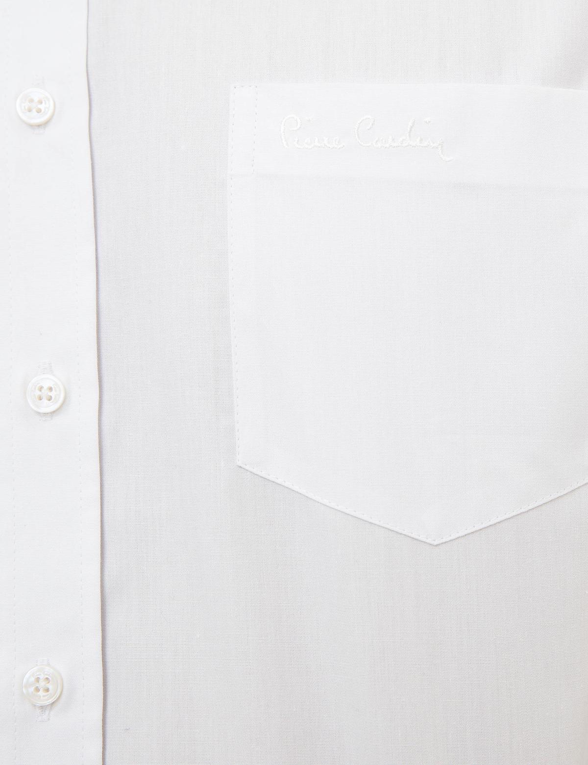 Beyaz Regular Fit Uzun Kollu Klasik Gömlek - 50207625019