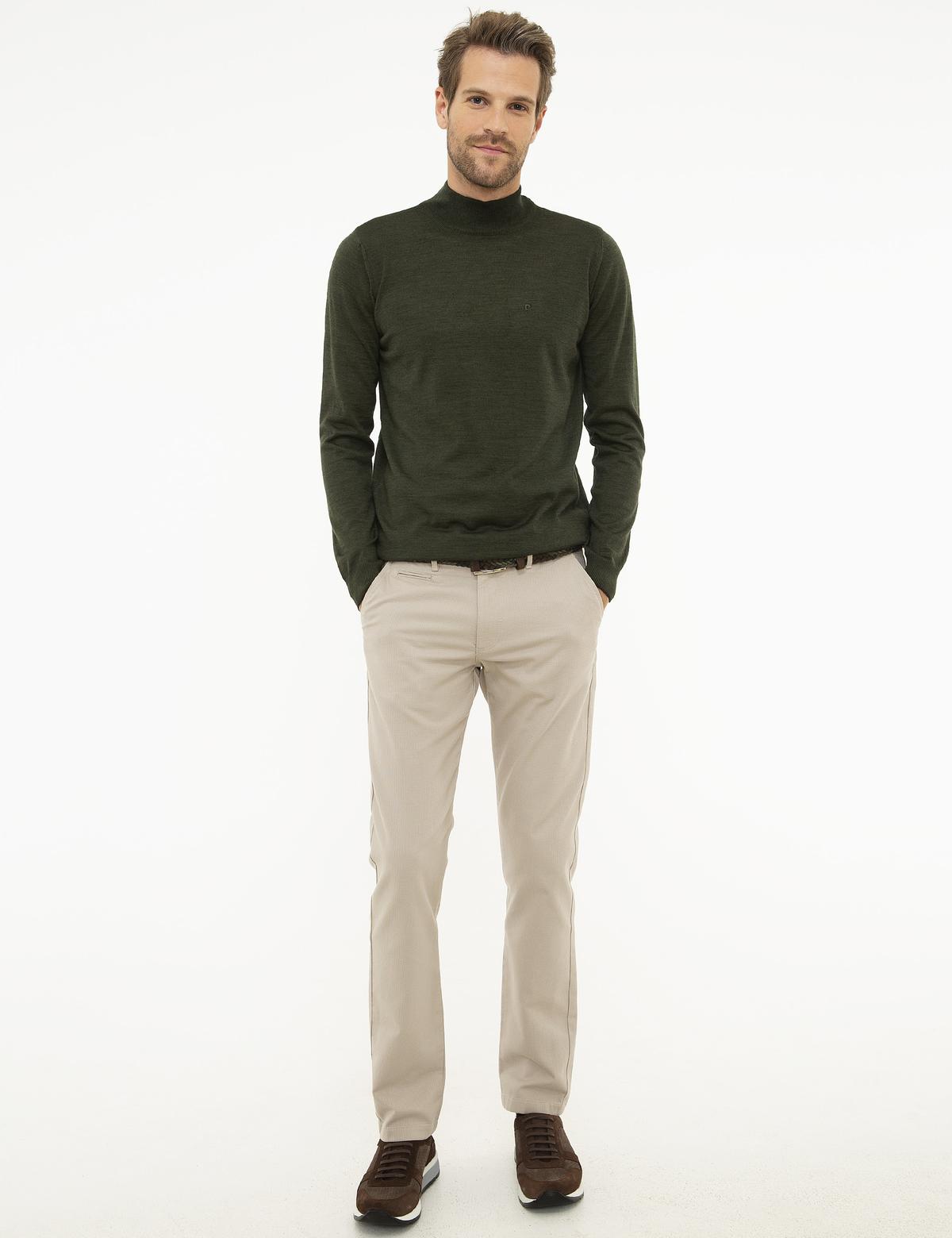 Yeşil Triko Kazak - 50206758036