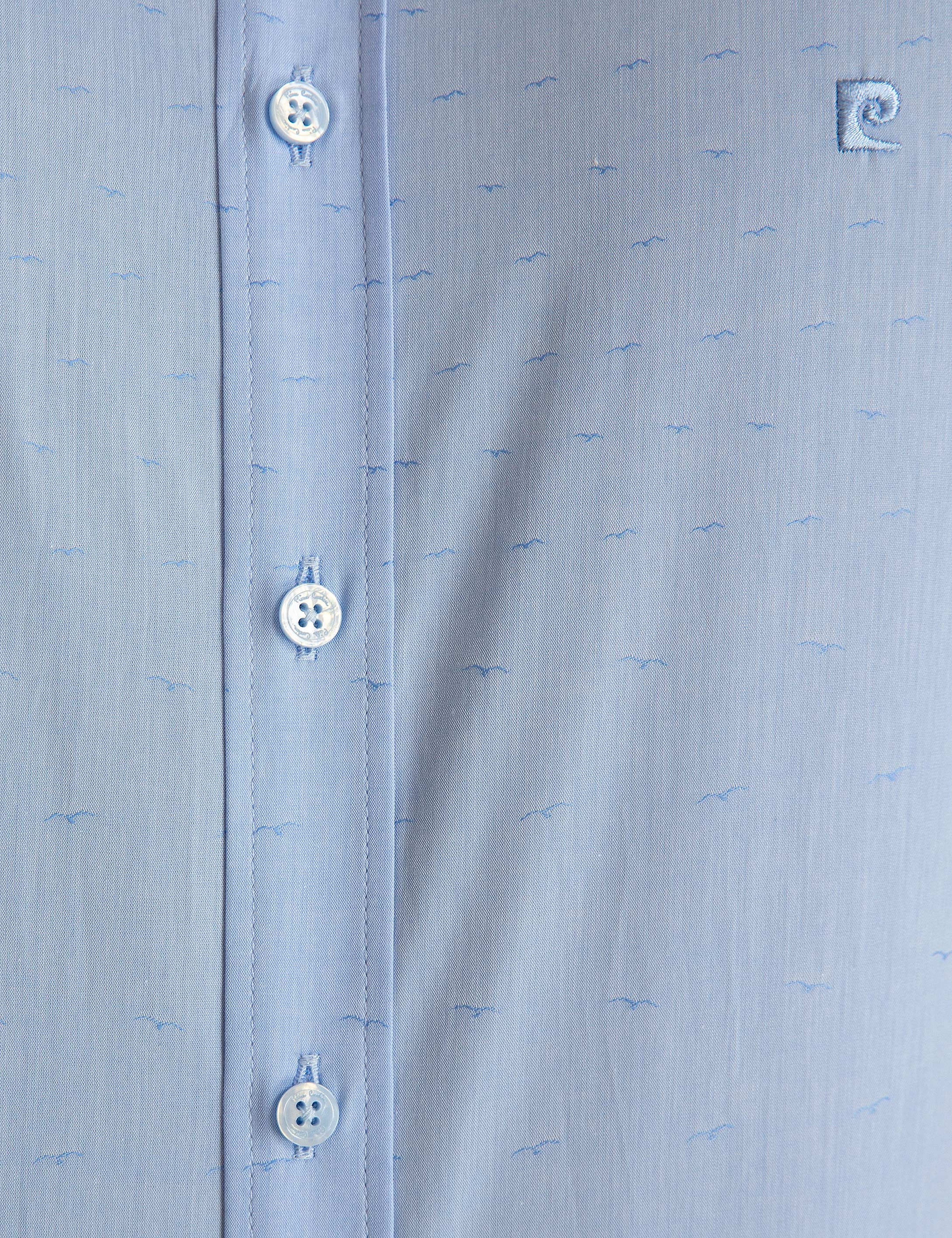 Açık Mavi Slim Fit Gömlek - Image 5