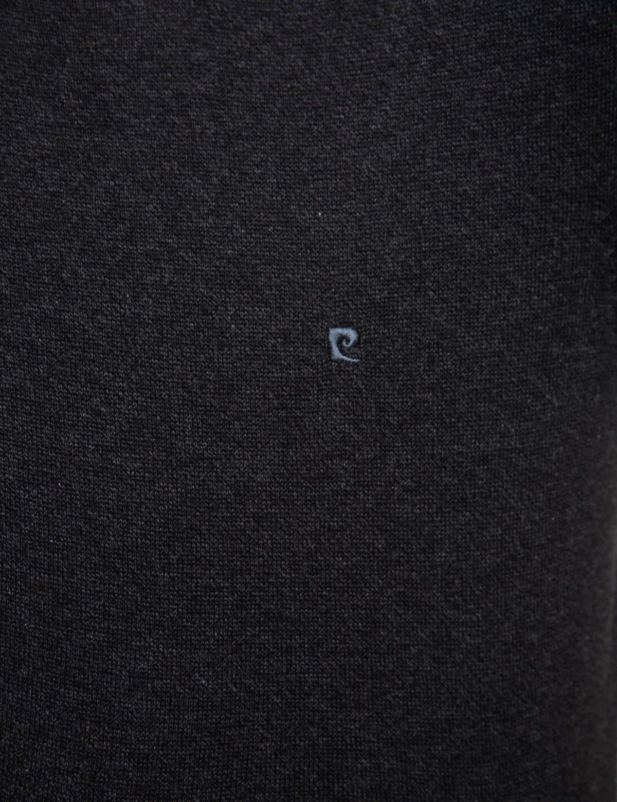 Antrasit Gri Melanj Slim Fit Basic Triko Kazak - 50207445115