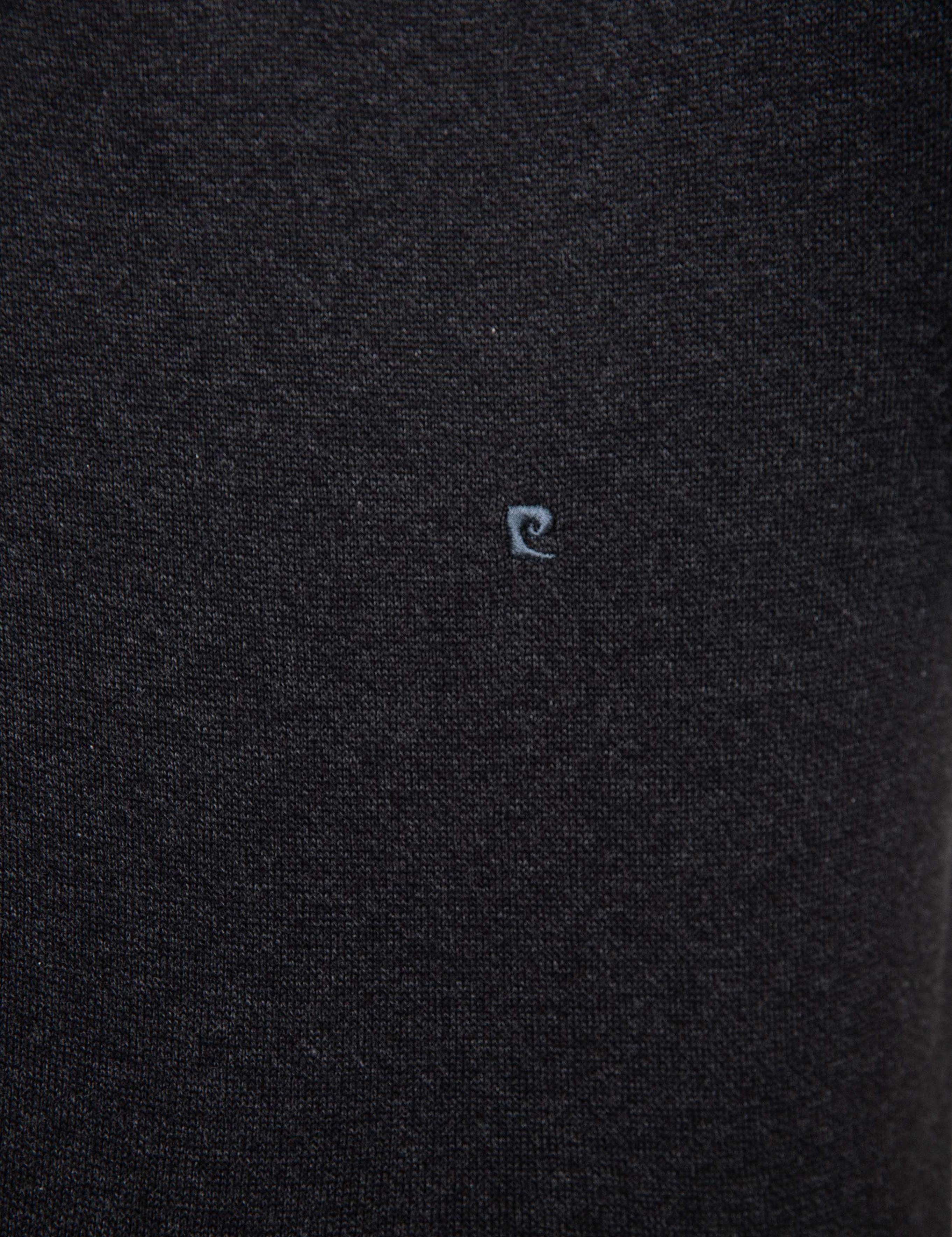 Antrasit Gri Melanj Slim Fit Basic Triko Kazak