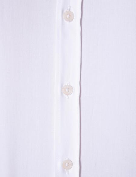 Beyaz Slim Fit Uzun Kollu Basic Gömlek - 50204547024