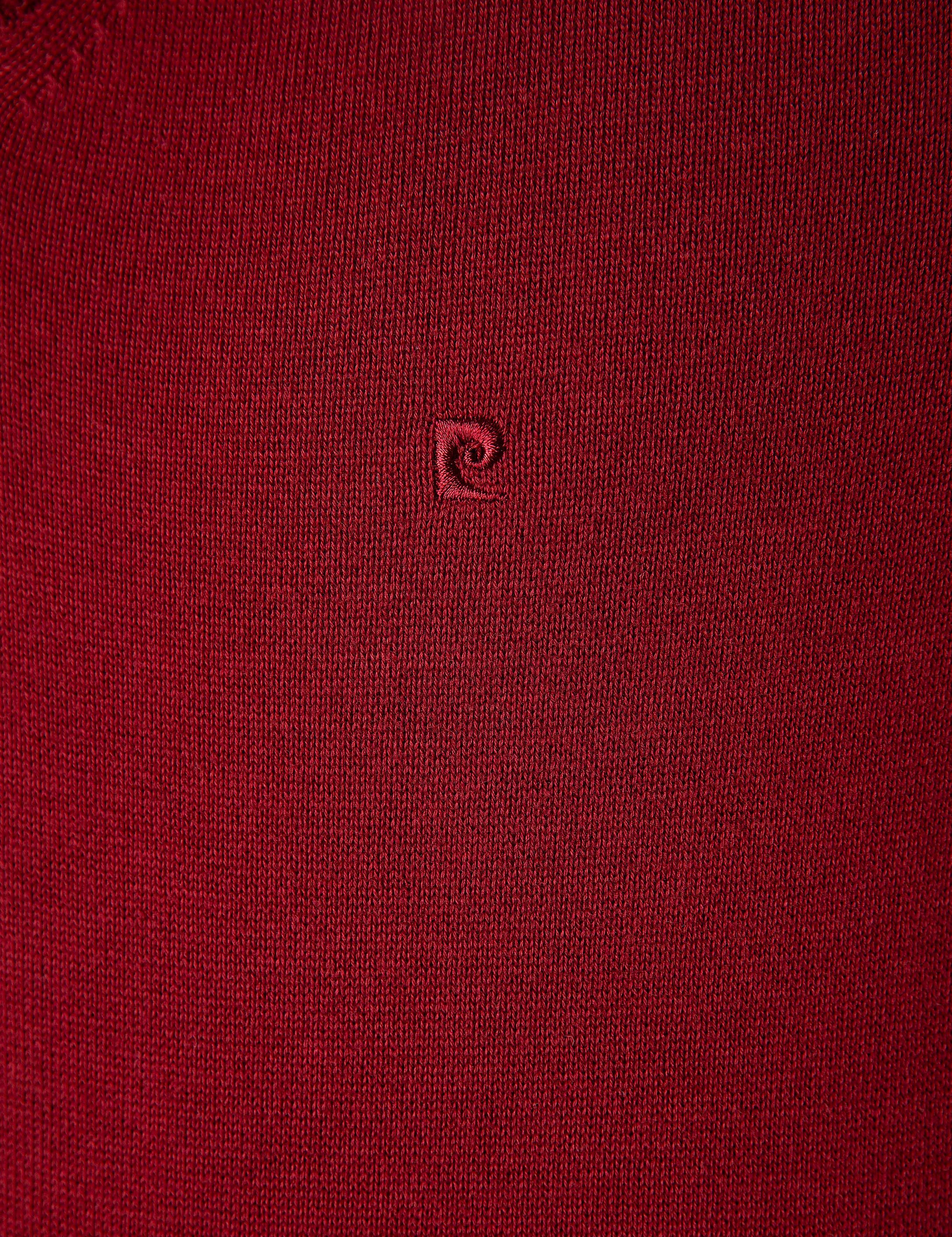 Kırmızı Slim Fit Basic Kazak