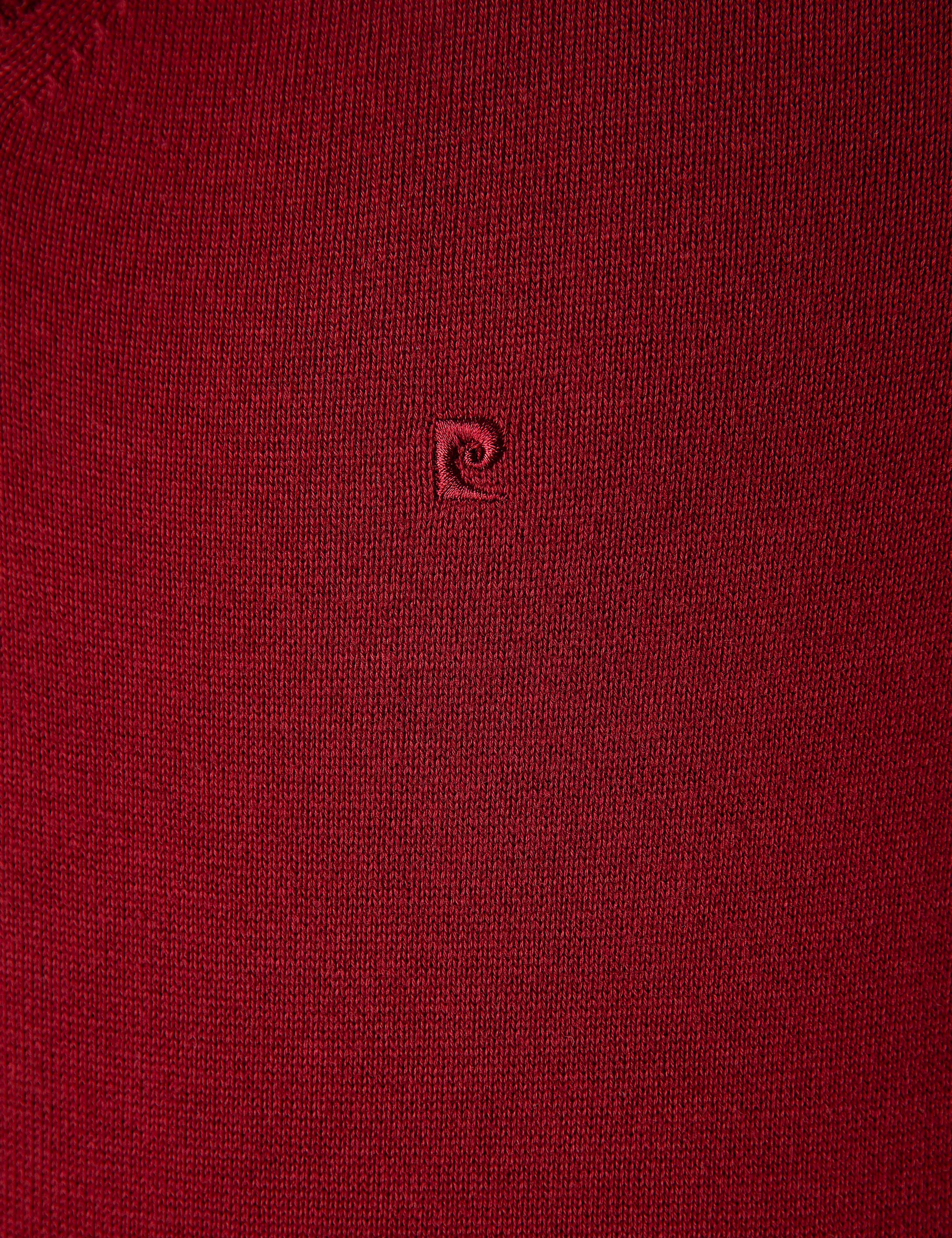 Kırmızı Slim Fit Basic Kazak