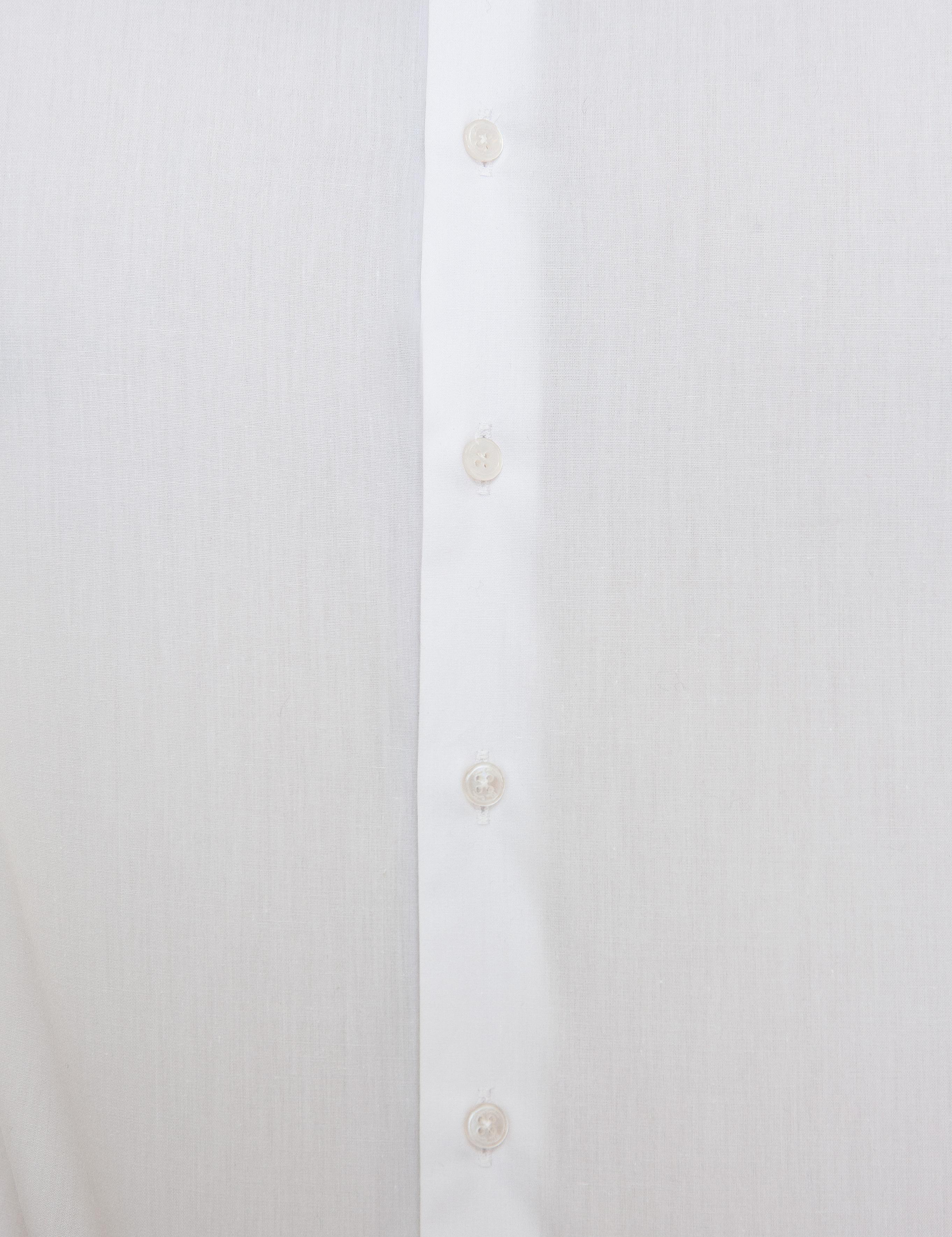 Beyaz Slim Fit Uzun Kollu Basic Gömlek