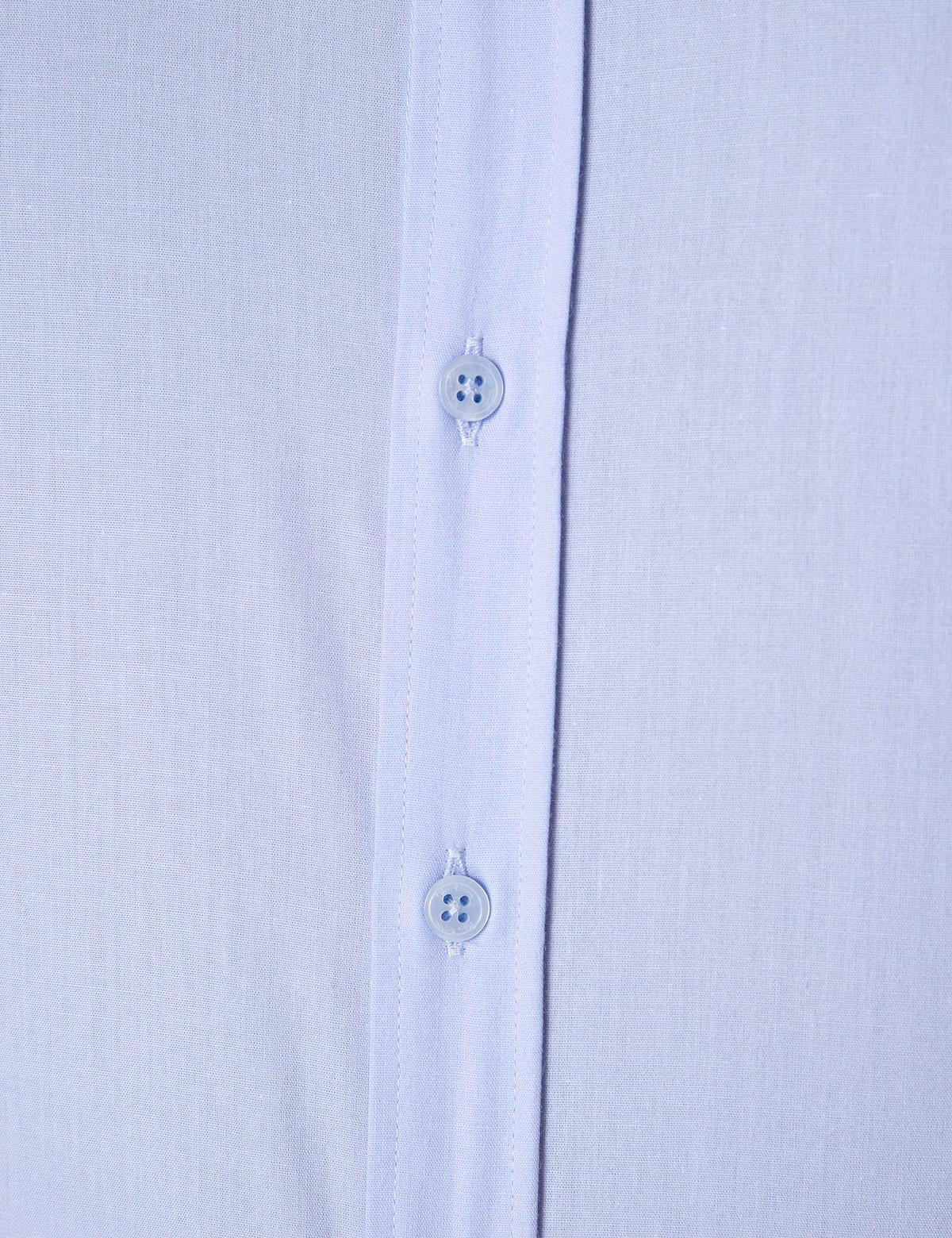 Açık Mavi Slim Fit Uzun Kollu Basic Gömlek - 50204593007