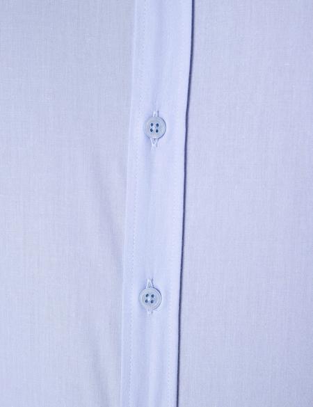 Açık Mavi Slim Fit Uzun Kollu Basic Gömlek - 50204593007