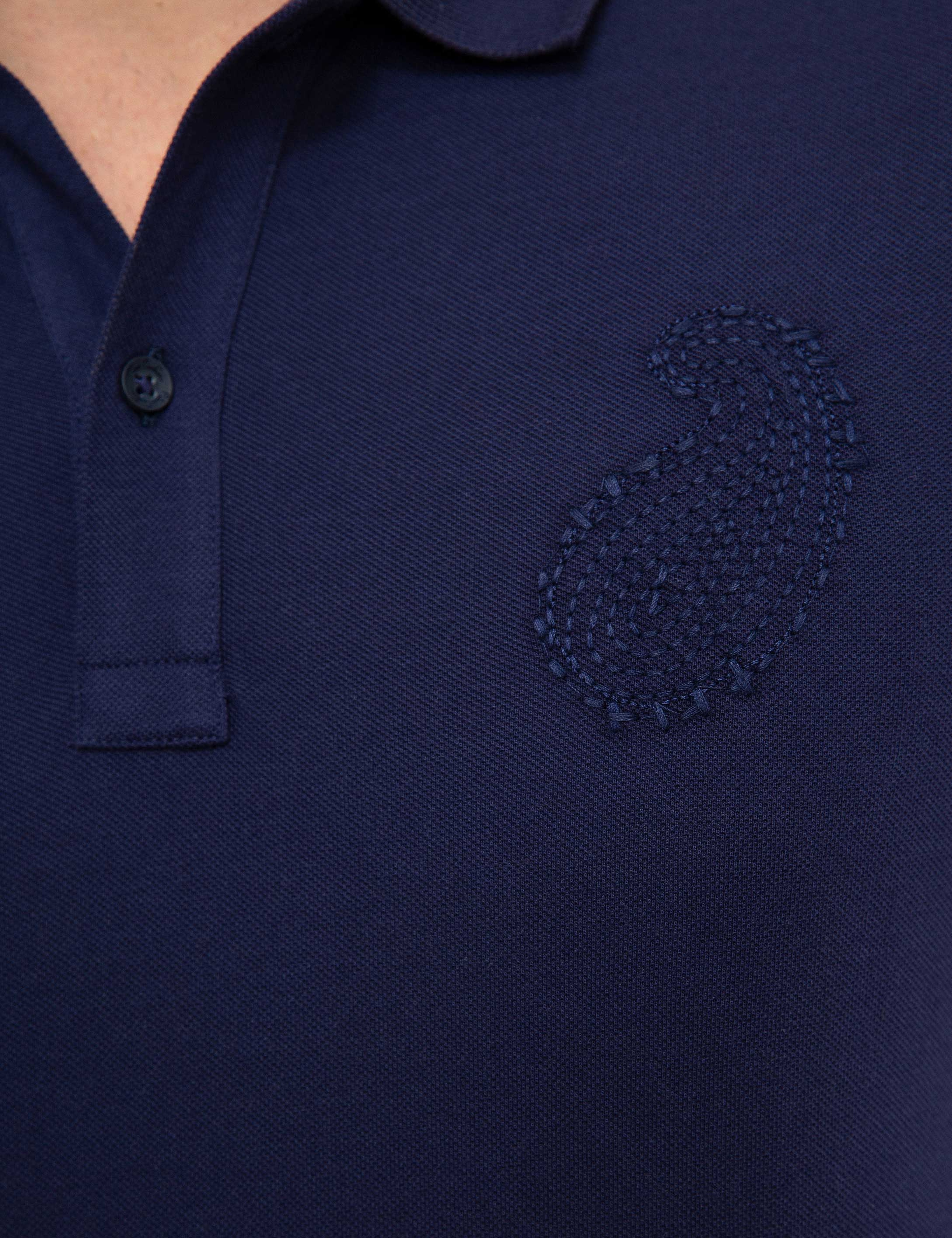 Lacivert Slim Fit Tişört - Image 5