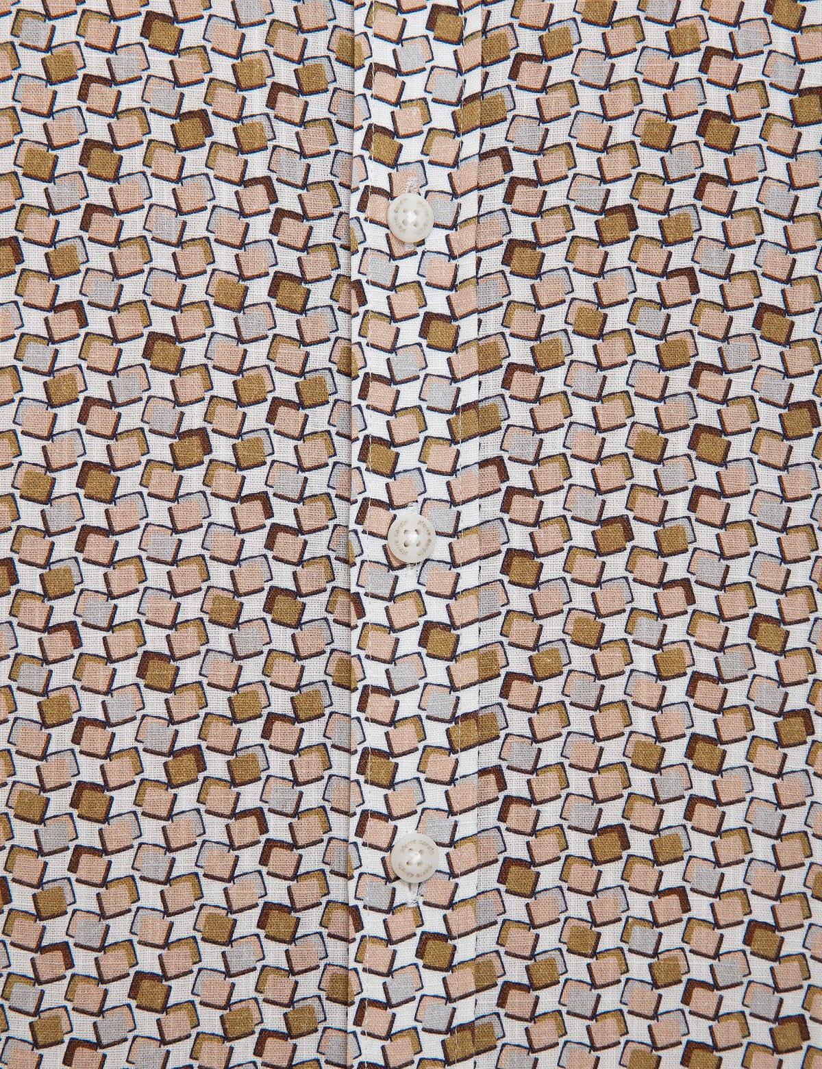 Haki Slim Fit Kısa Kollu Gömlek - 50221410004