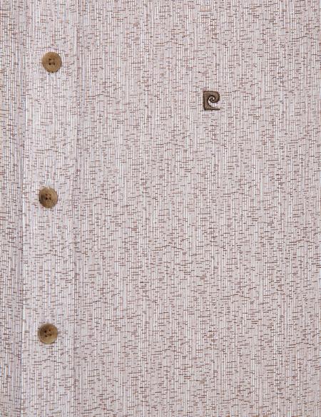 Kahverengi Slim Fit Uzun Kollu Gömlek - 50221426016