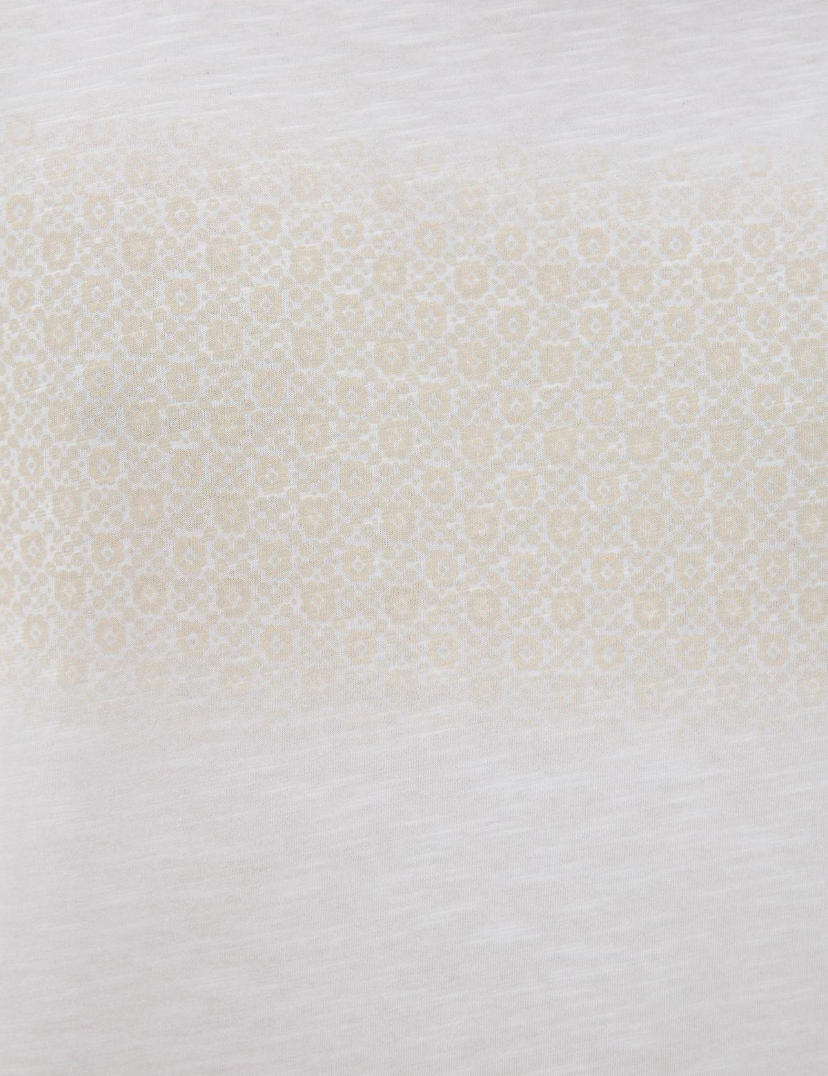 Beyaz Slim Fit Bisiklet Yaka Tişört - 50222957004